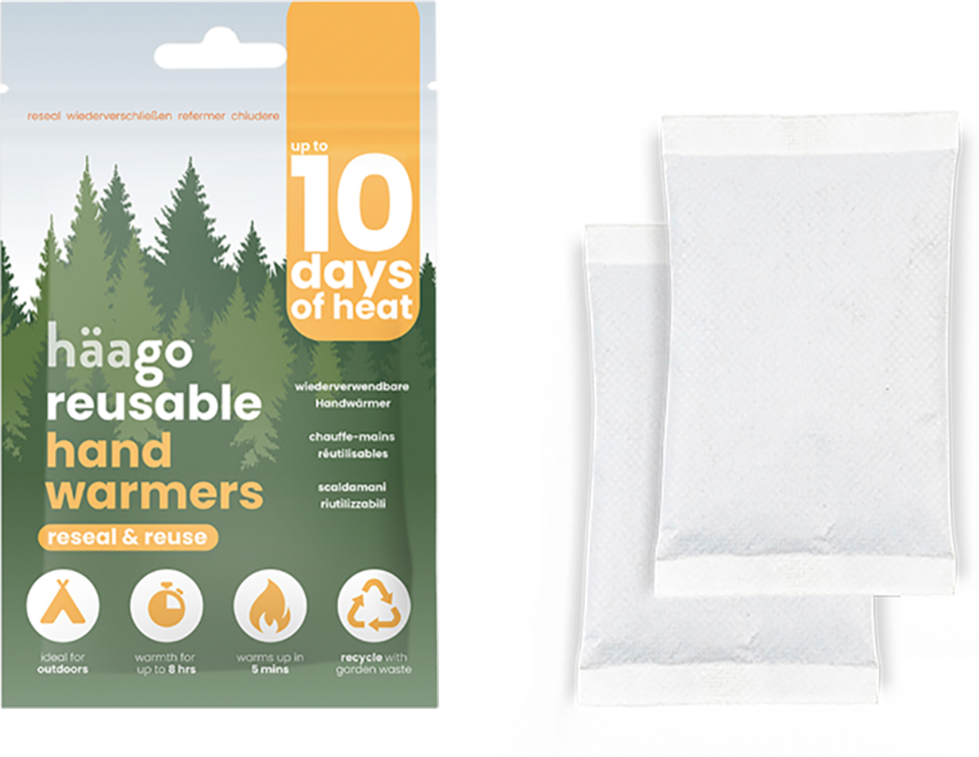 H&Auml;AGO, Reusable Hand Warmer 20 Par