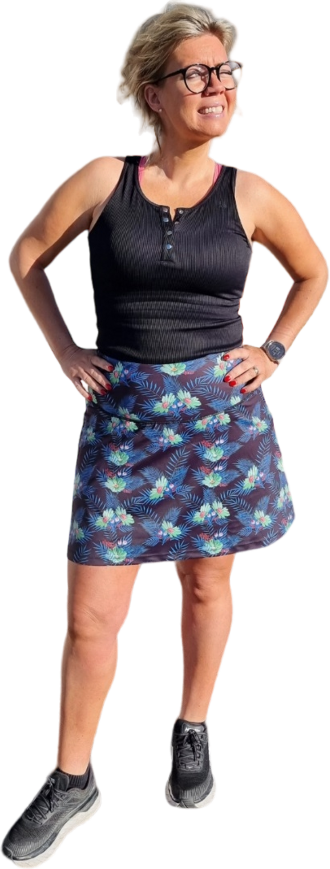 SHE DID, Ribbat Linne Svart