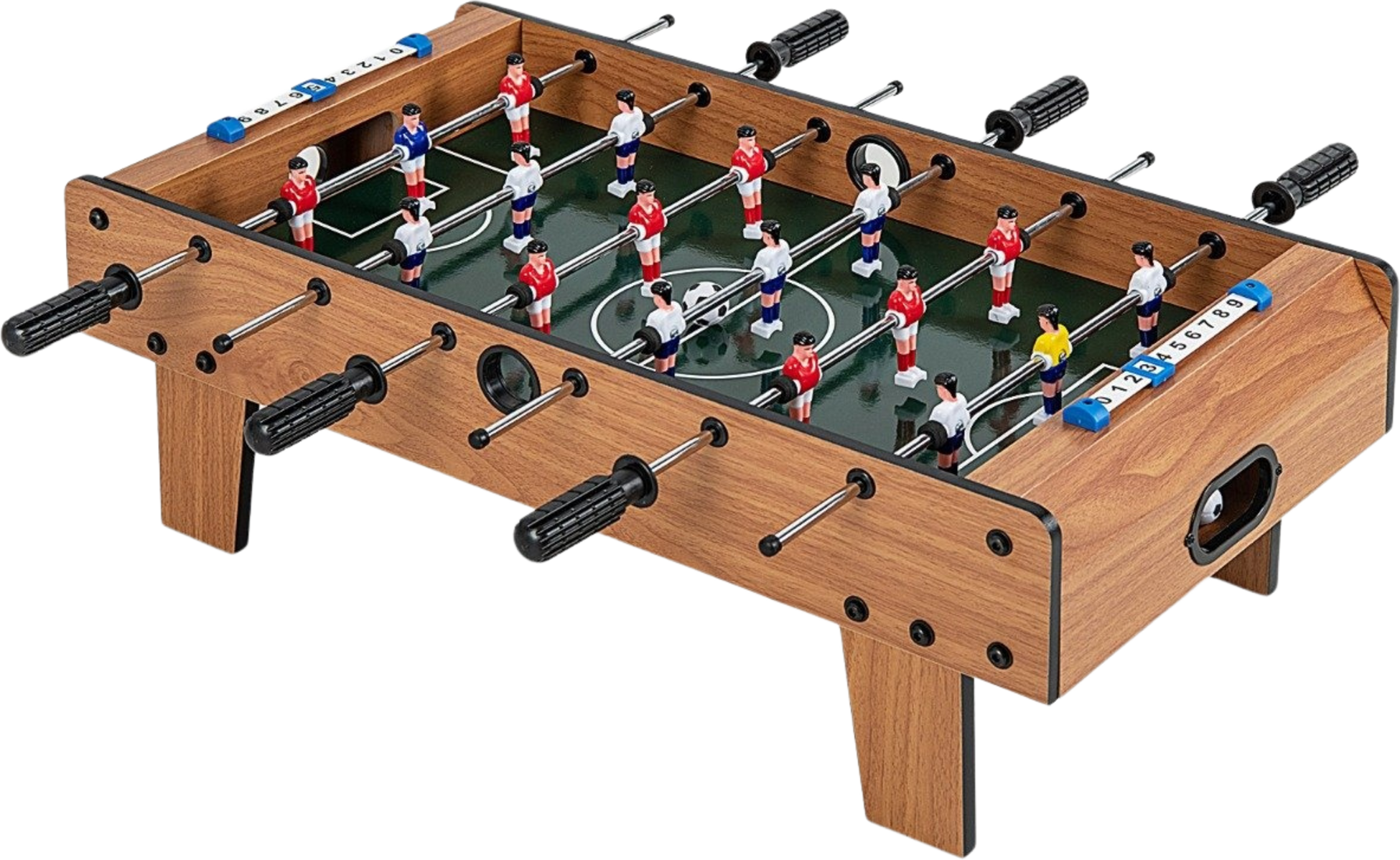 B2X, Room-sized Football Table Space-saving Football Table With Robust Handle 69 X 36 X 24 Cm Natural