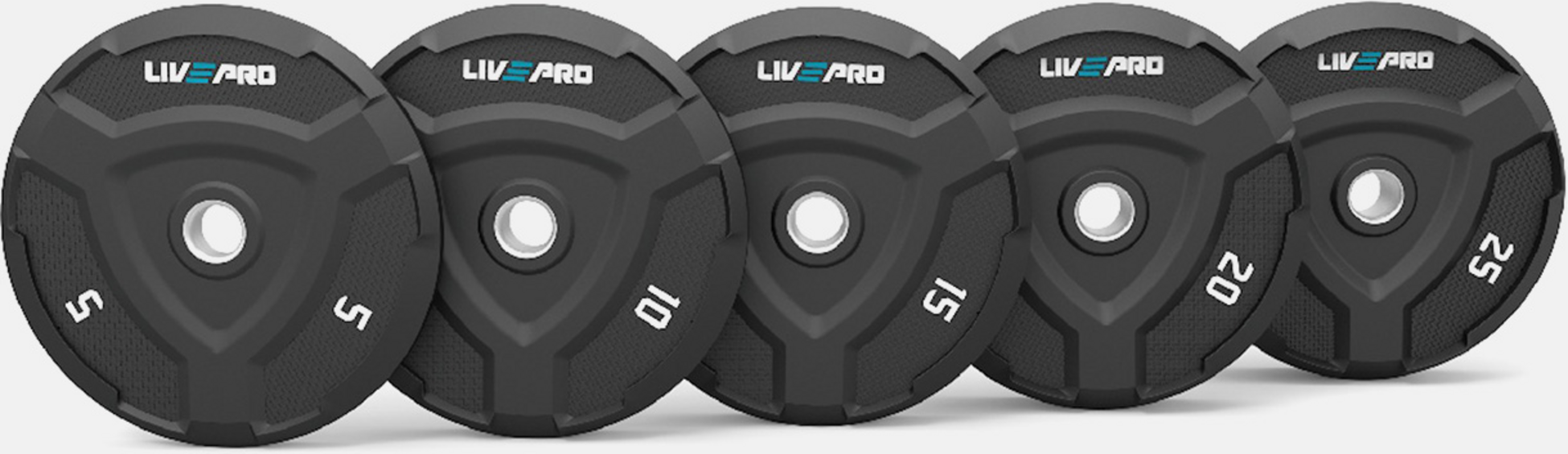 LIVEPRO, Rubber Warrior Bumper Plate 15kg