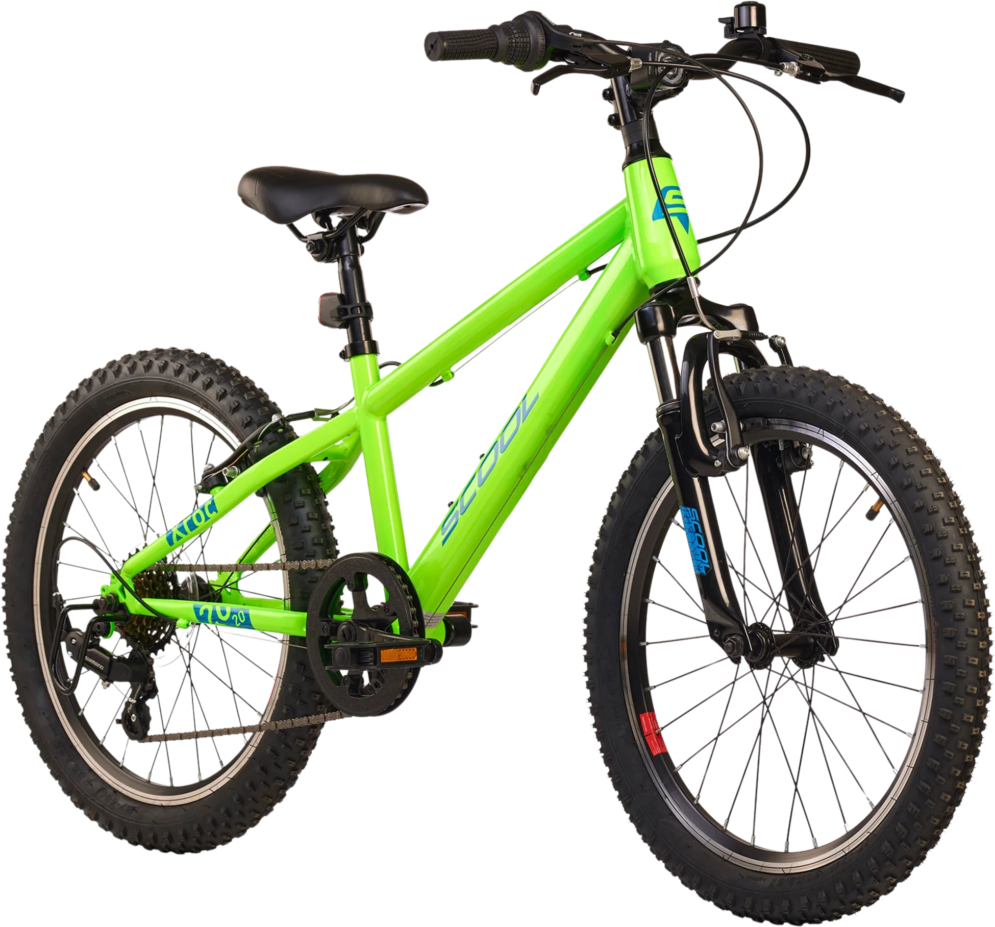 SCOOL, S'cool Xroc, 20" Neon Green/ocean