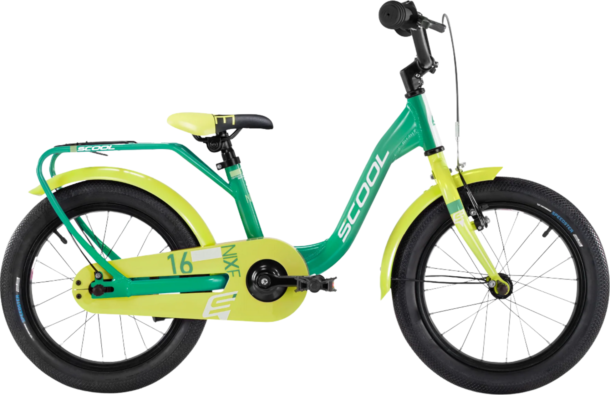 SCOOL, S&acute;cool Nixe, 16" Green/lime