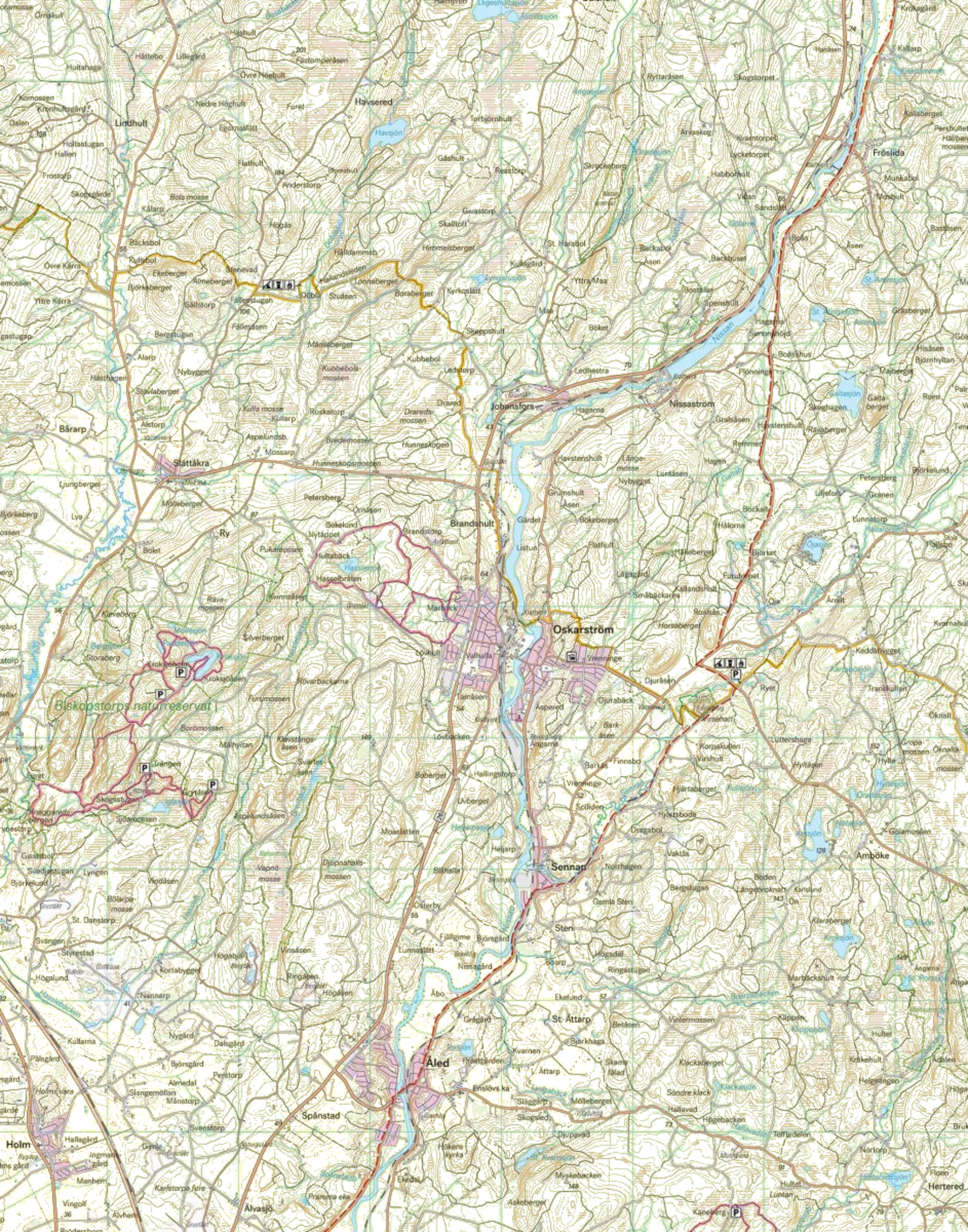 CALAZO, S&ouml;dra Halland 1:50.000