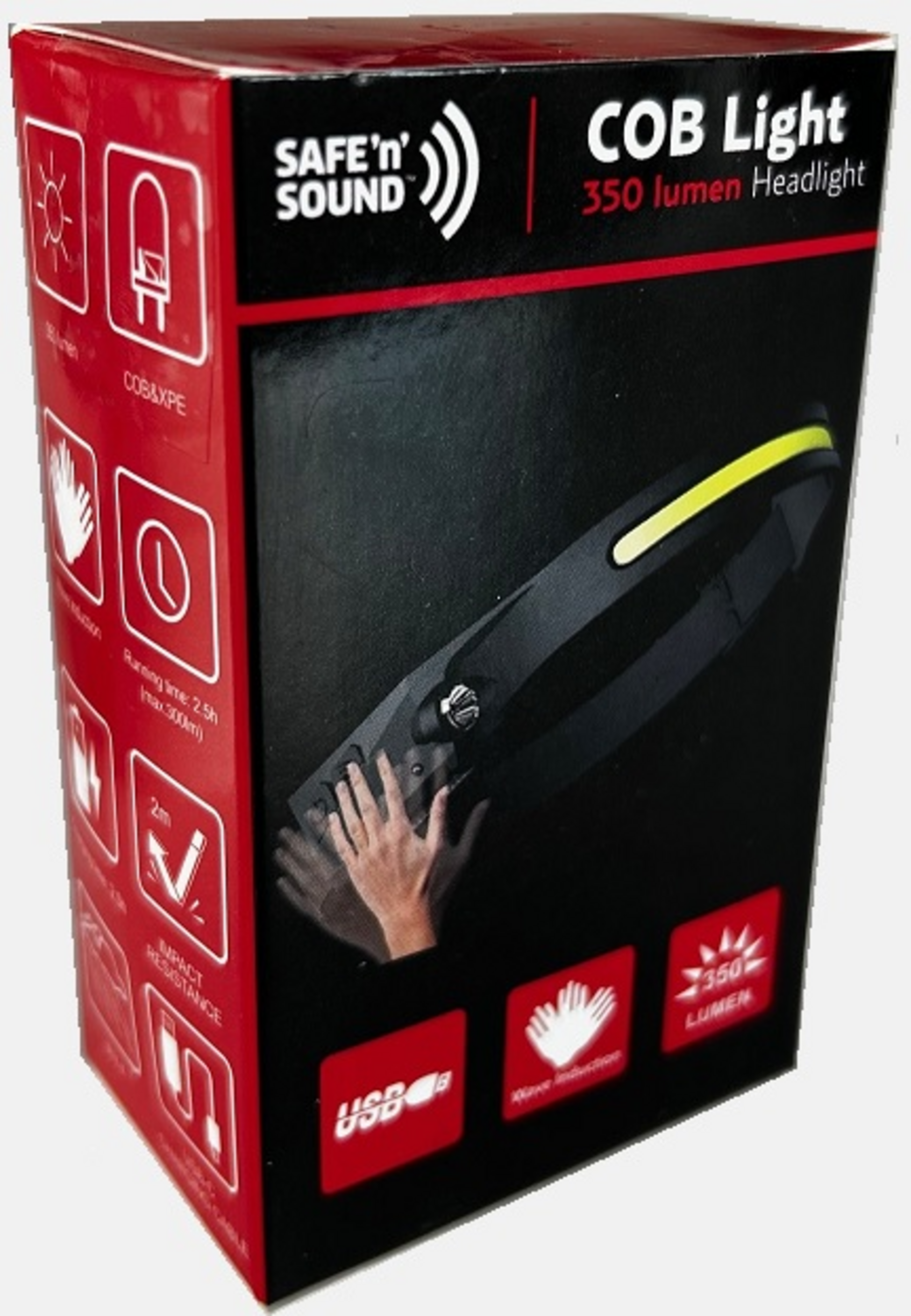 SAFE'N'SOUND, Safe’n’sound Cob Pannlampa Med Sensor