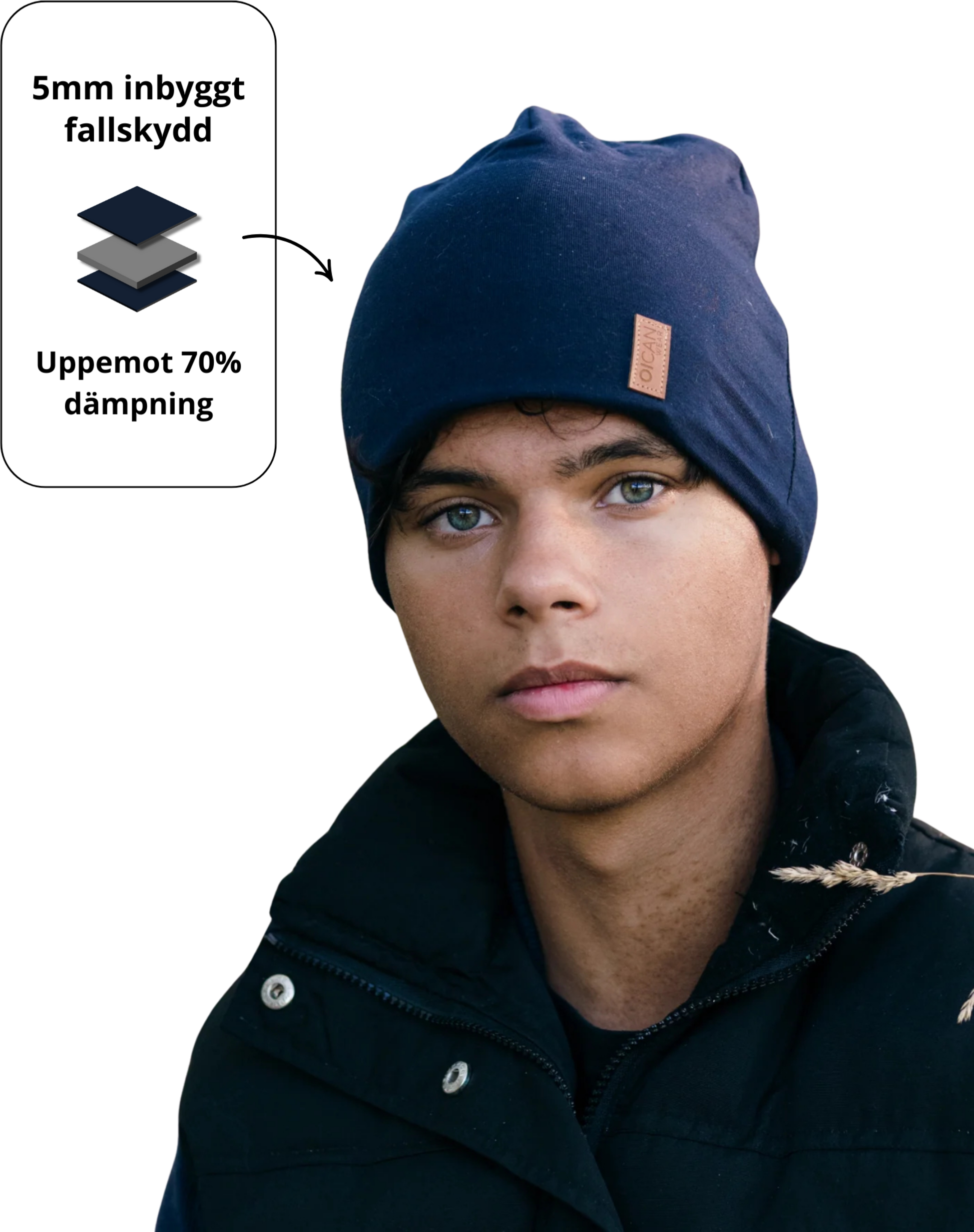 OICAN WEAR, Safe Hat Cotton Fleece Vuxen