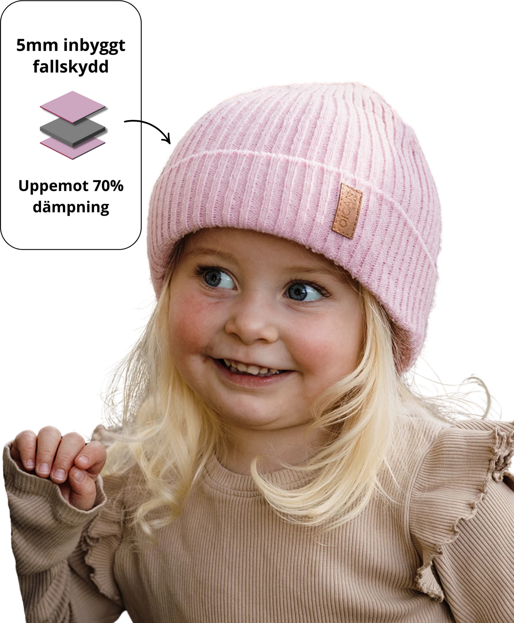 OICAN WEAR, Safe Hat Knitted Fleece Barn