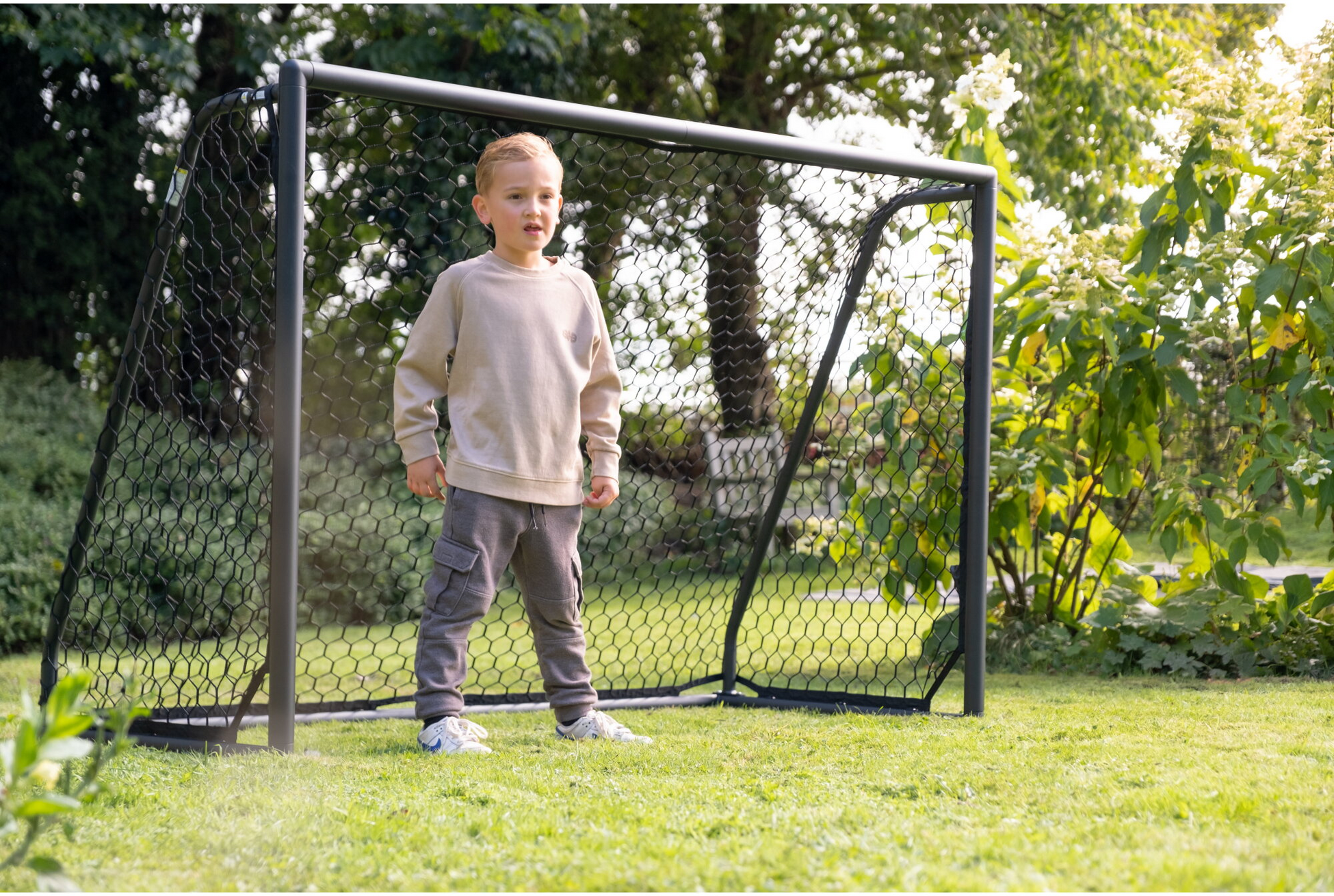 EXIT, Scala Fotbollsm&aring;l Av Aluminium 180x120cm - Svart