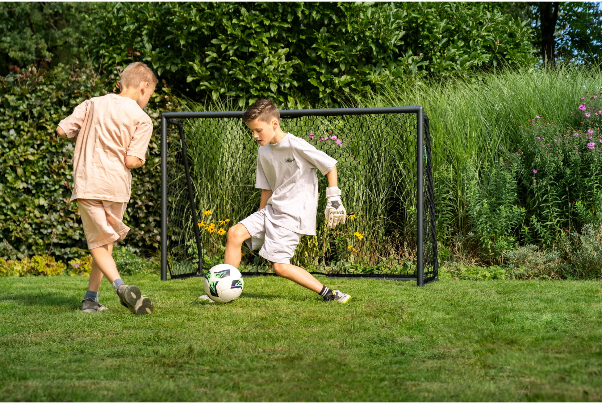 EXIT, Scala Fotbollsm&aring;l Av Aluminium 180x120cm - Svart