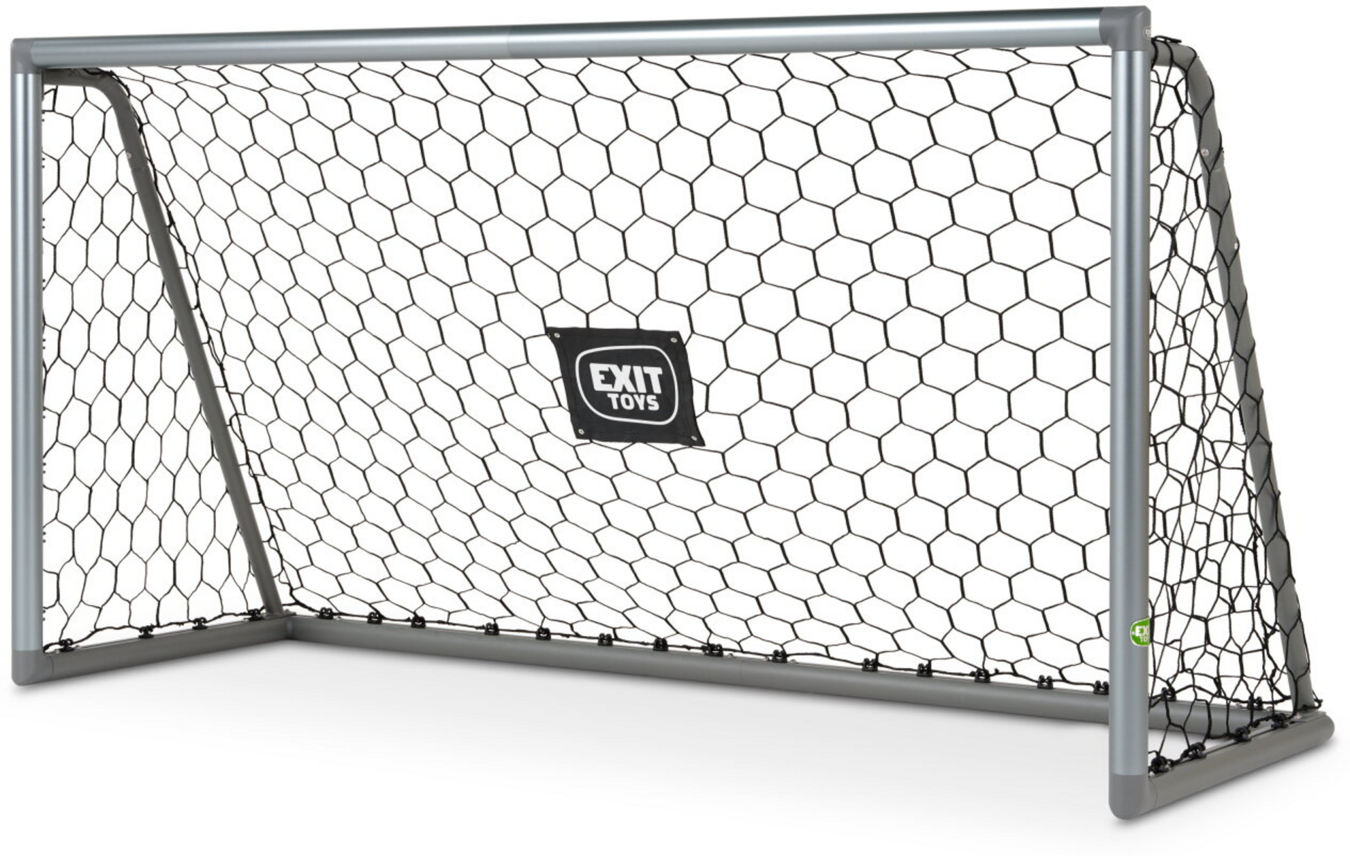EXIT, Scala Fotbollsm&aring;l Av Aluminium 220x120cm &ndash; Matt Silver
