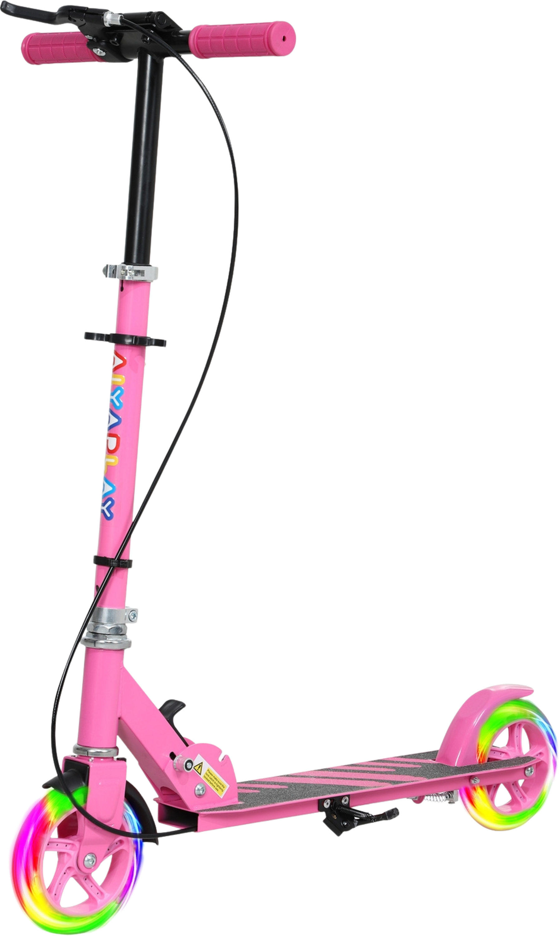 NORTHIX, Scooter Children's Foldable Children's Scooter With Adjustable Handlebar Height, 2 Luminous Wheels,