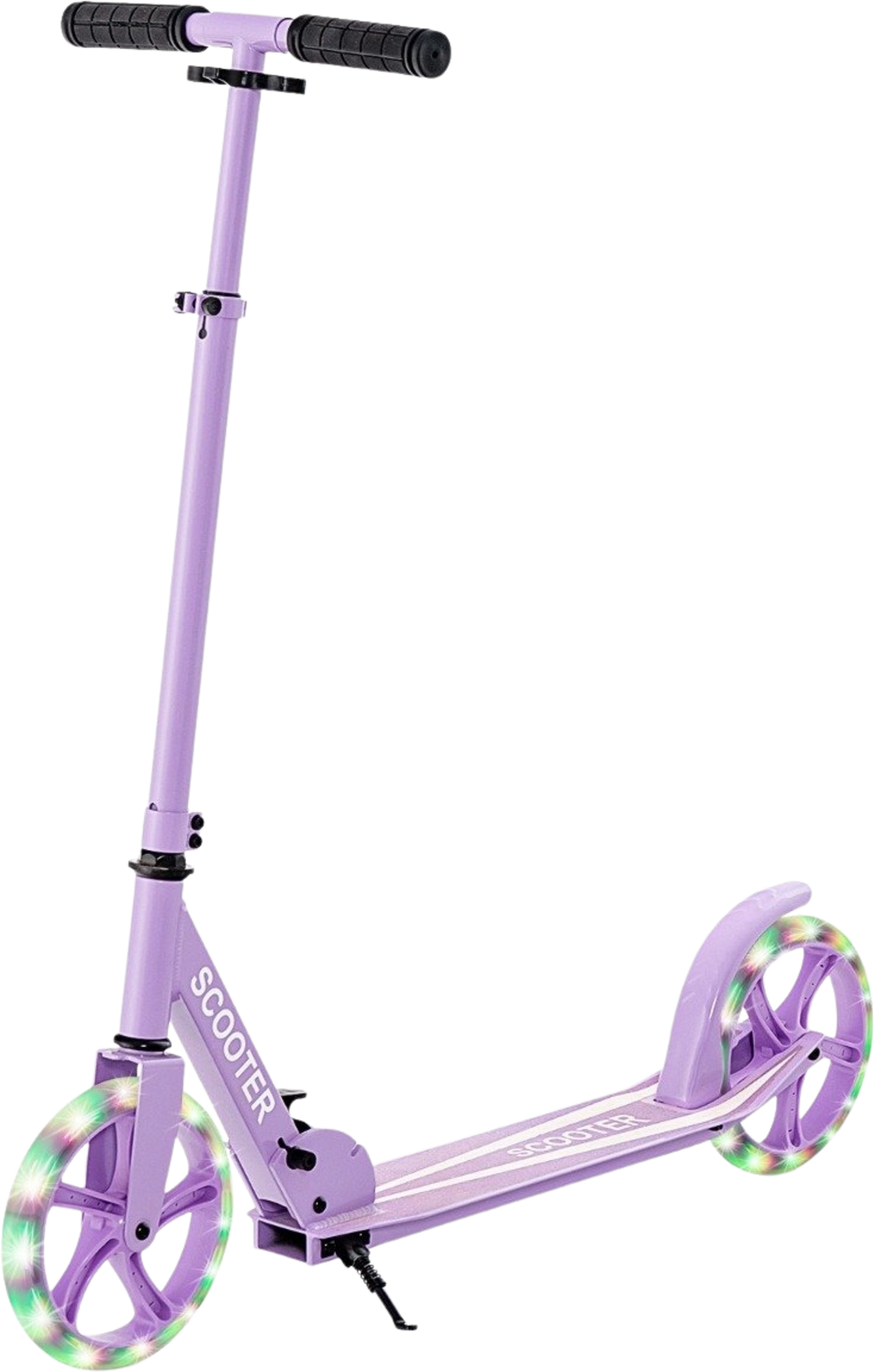 NORTHIX, Scooter Scooter Foldable Kick Scooter Height Adjustable City Scooter 100kg Load Capacity Purple