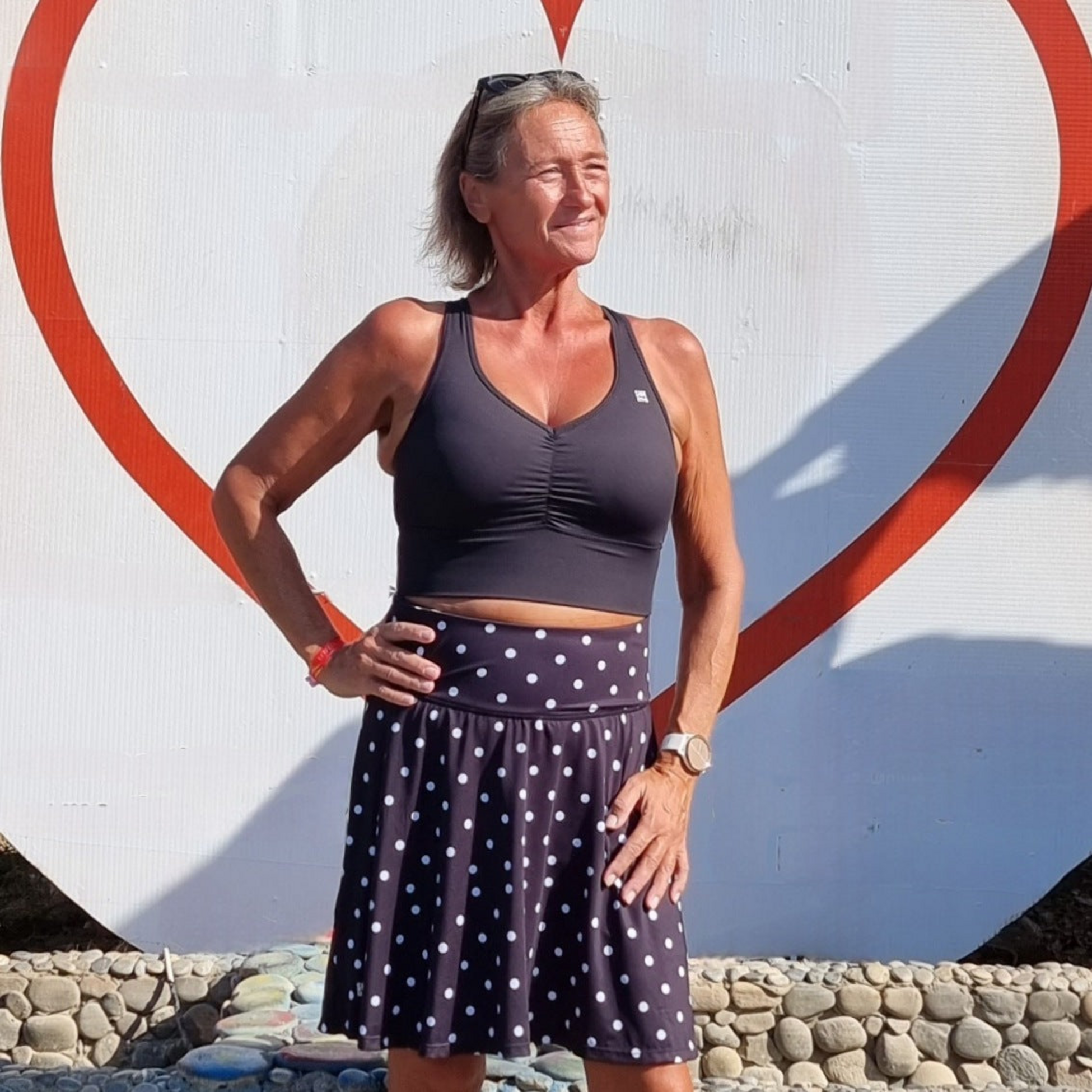 SHE DID, Scrunch Sport-bh Svart