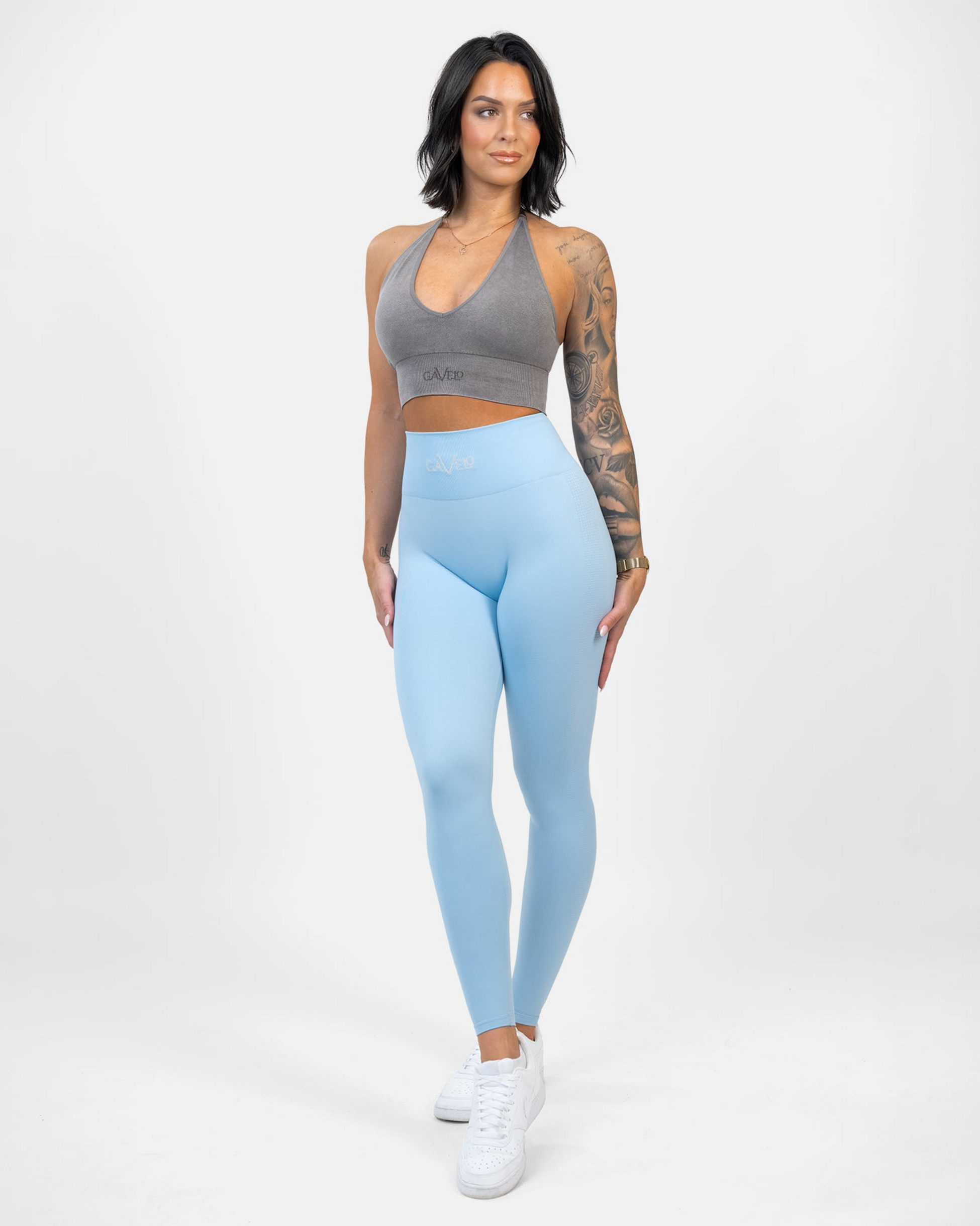 GAVELO, Seamless Booster Sky Blue Tights
