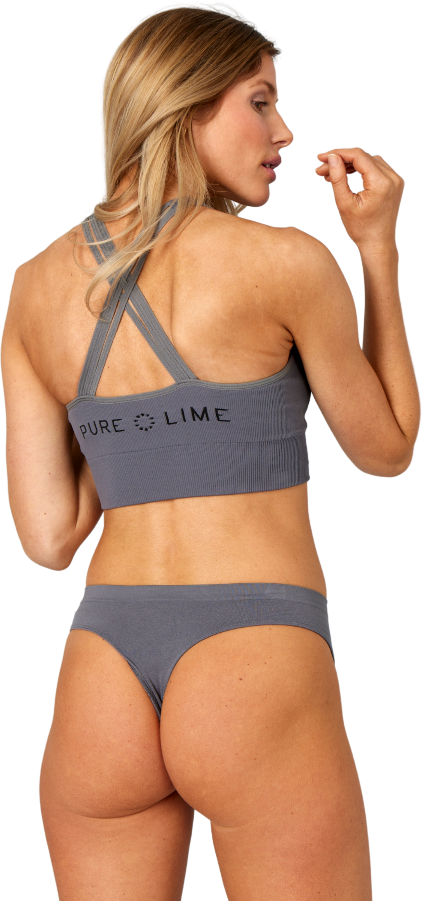 PURE LIME, Seamless Thong