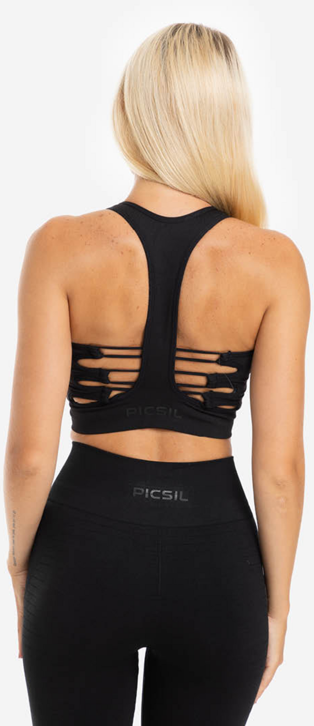 PICSIL SPORT, Seamless V-neck Tank Sports Bra