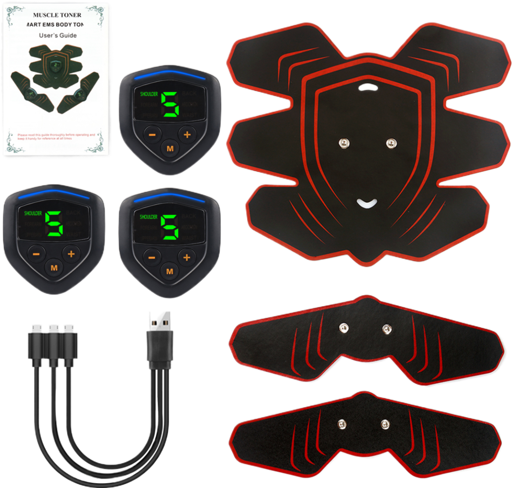 ONAMASTE, Set Of 3 Muscle Stimulators