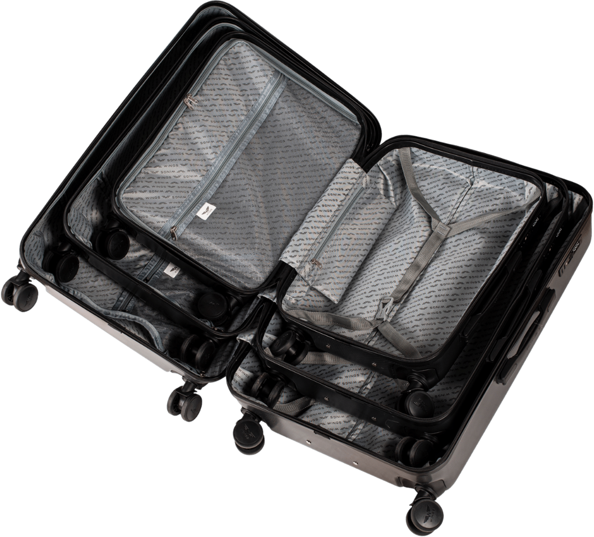 WINGS, Set Of 3 Suitcases Wings Pc Golden Eagle