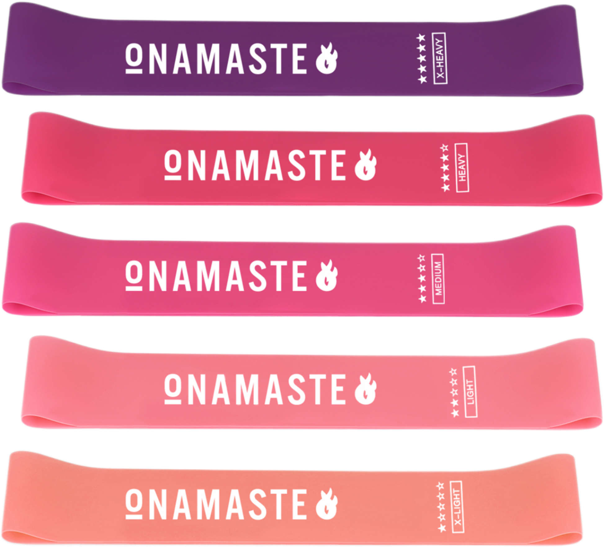 ONAMASTE, Set Of 5 Resistance Bands