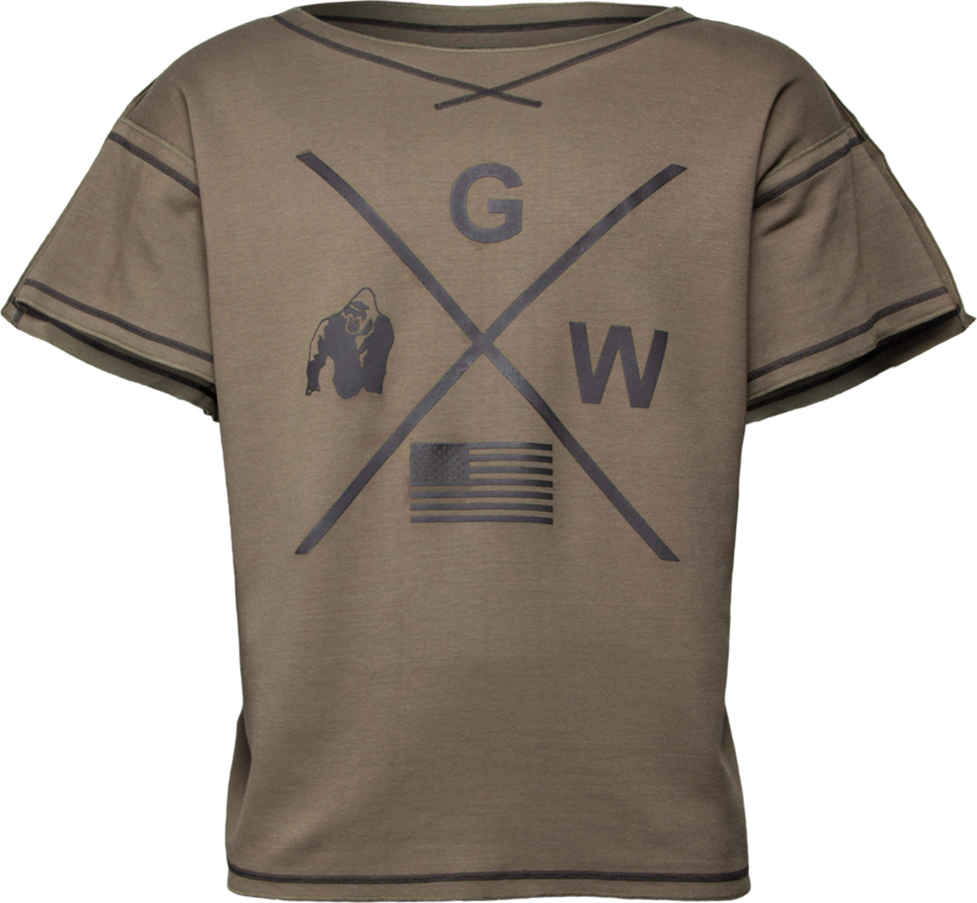 GORILLA WEAR, Sheldon Work Out Top