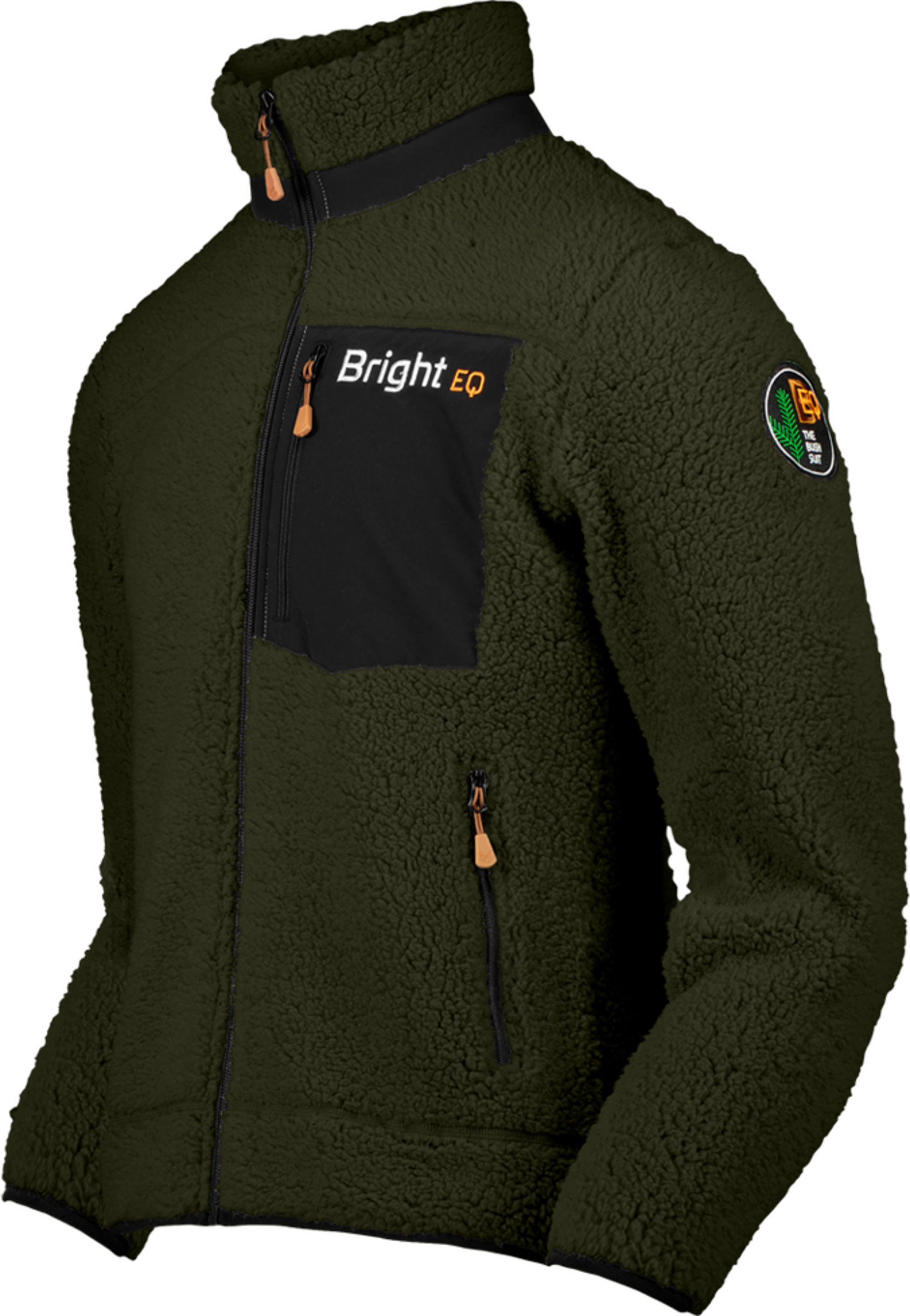 BRIGHT EQUIPMENT, Sherpa Fleece Jacket (herr)