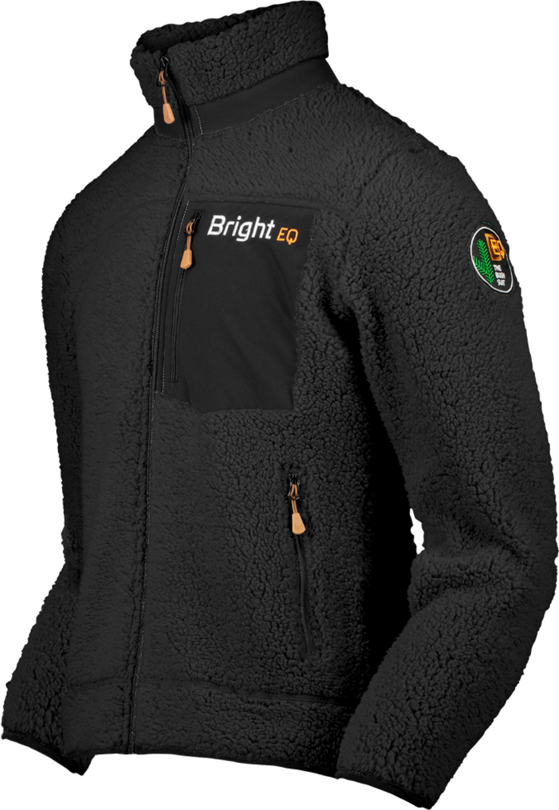 BRIGHT EQUIPMENT, Sherpa Fleece Jacket (herr)