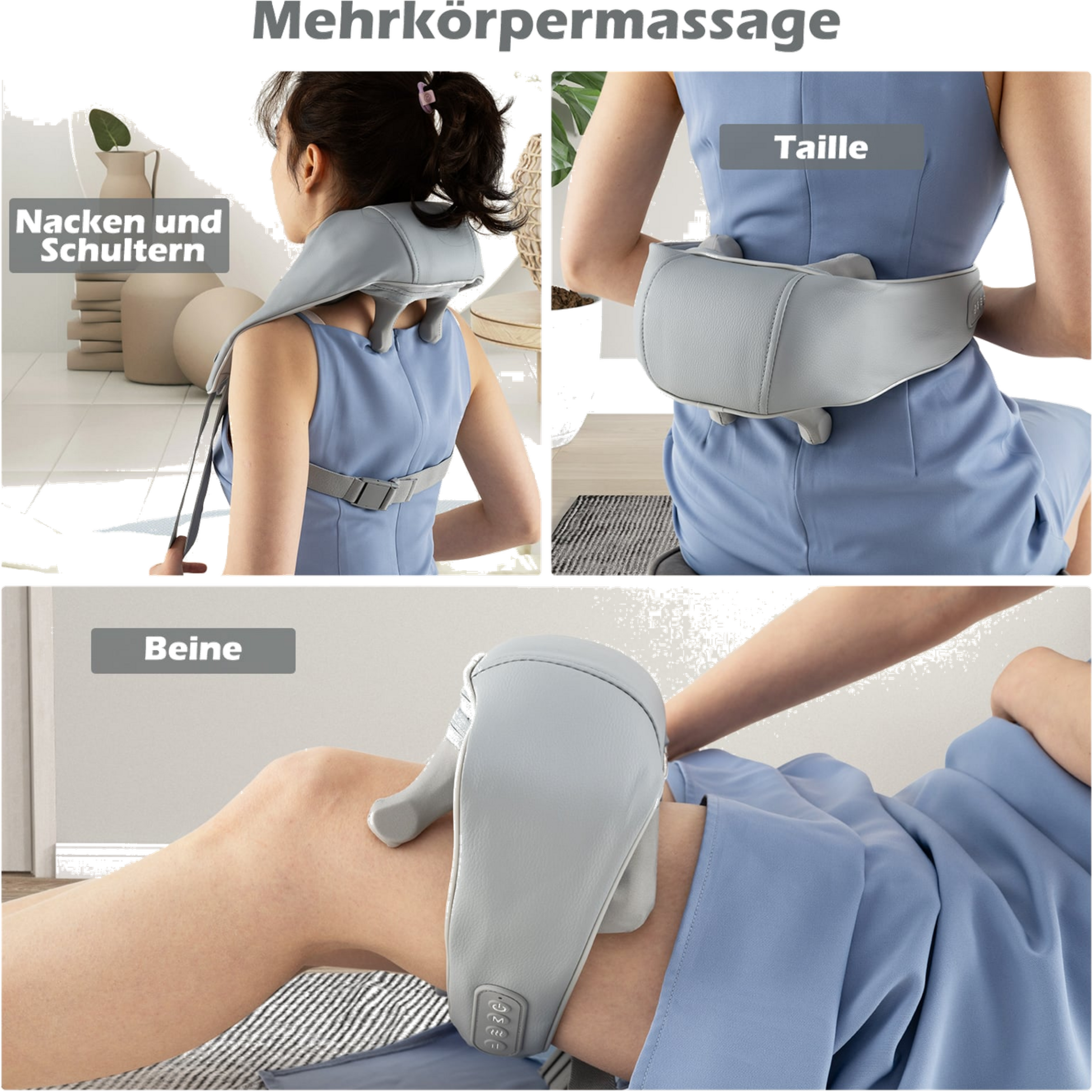 NORTHIX, Shiatsu Neck And Shoulder Massager, 4d Deep Tissue, Wireless