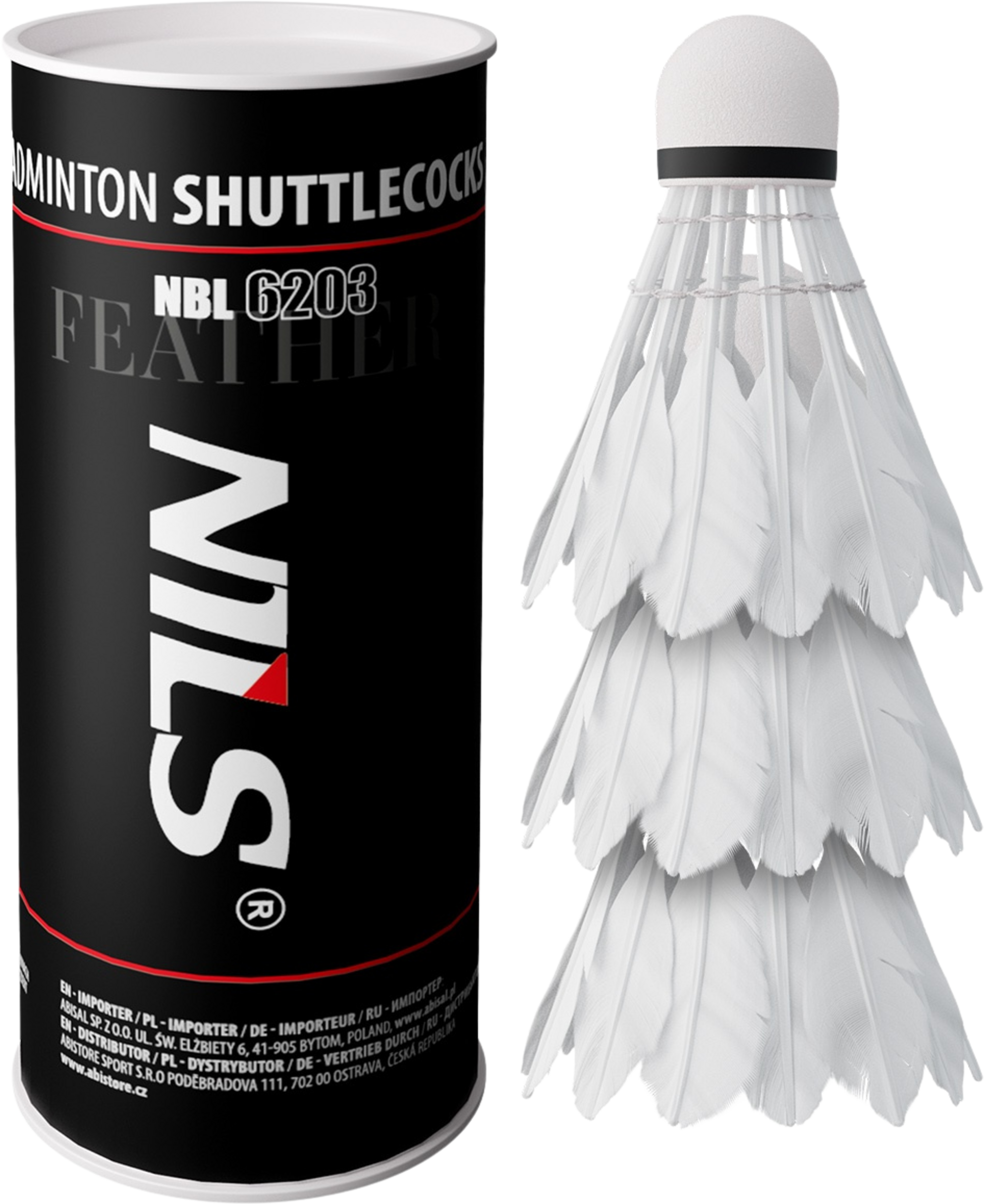 NORTHIX, Shuttlecocks, Feather, 3-pack