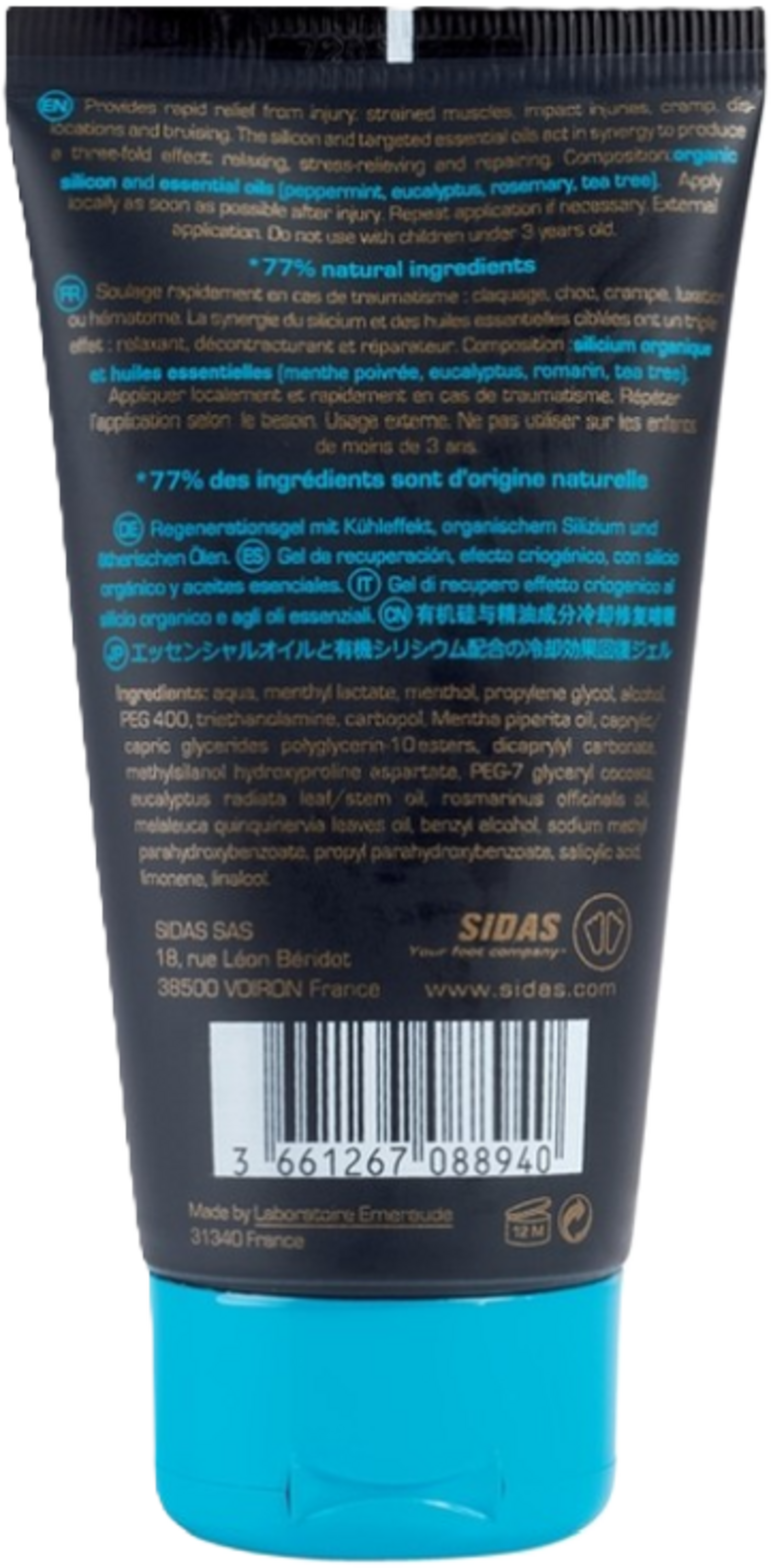 SIDAS, Sidas Recovery Cryo Gel 75ml