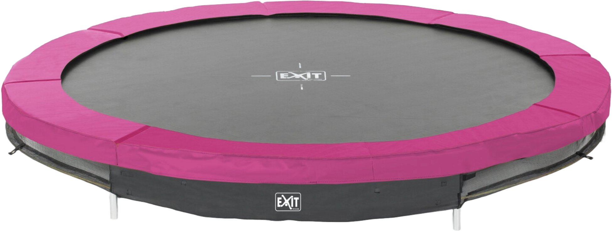 EXIT, Silhouette Nedgrävd Sport-studsmatta Ø244cm - Rosa