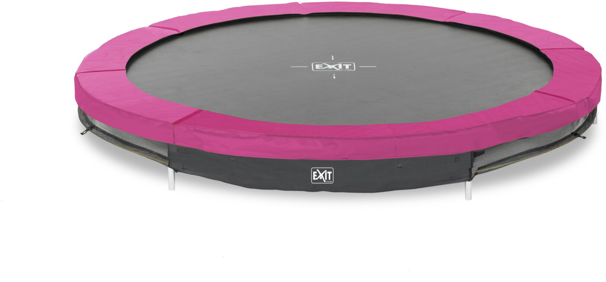 EXIT, Silhouette Nedgrävd Sport-studsmatta Ø244cm - Rosa
