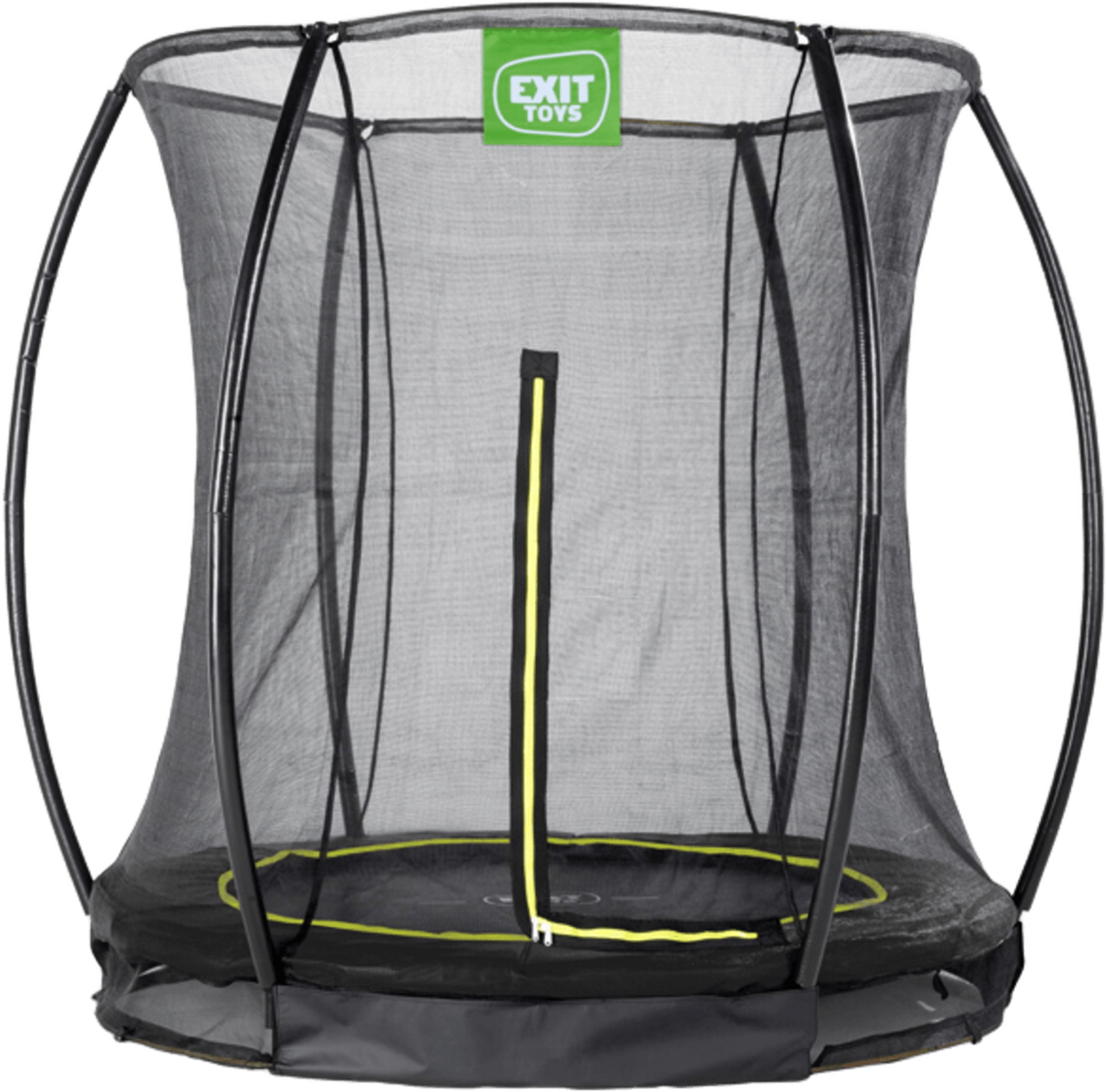 EXIT, Silhouette Nedgr&auml;vd Studsmatta &Oslash;183cm Med Skyddsn&auml;t - Svart