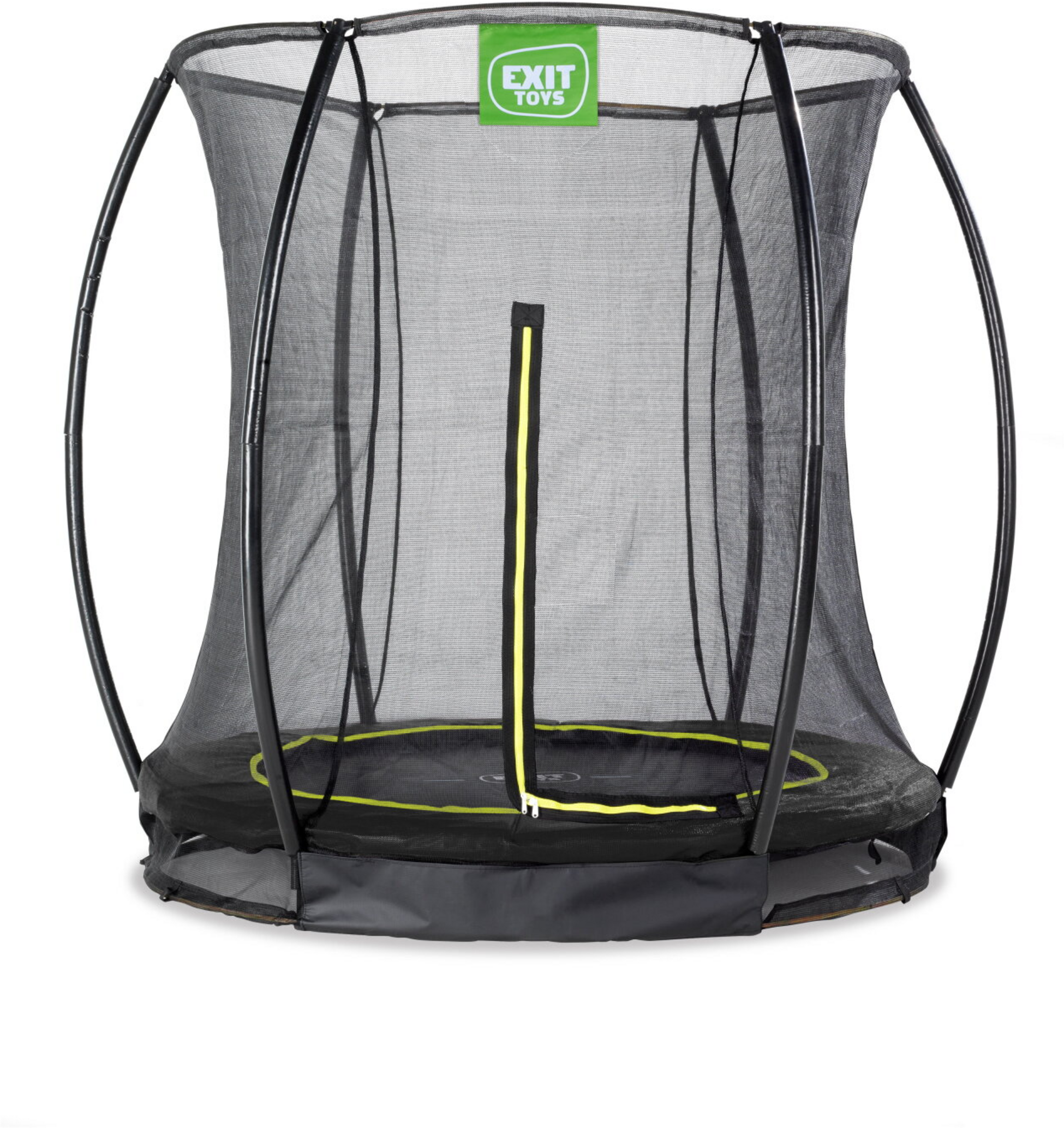 EXIT, Silhouette Nedgr&auml;vd Studsmatta &Oslash;183cm Med Skyddsn&auml;t - Svart