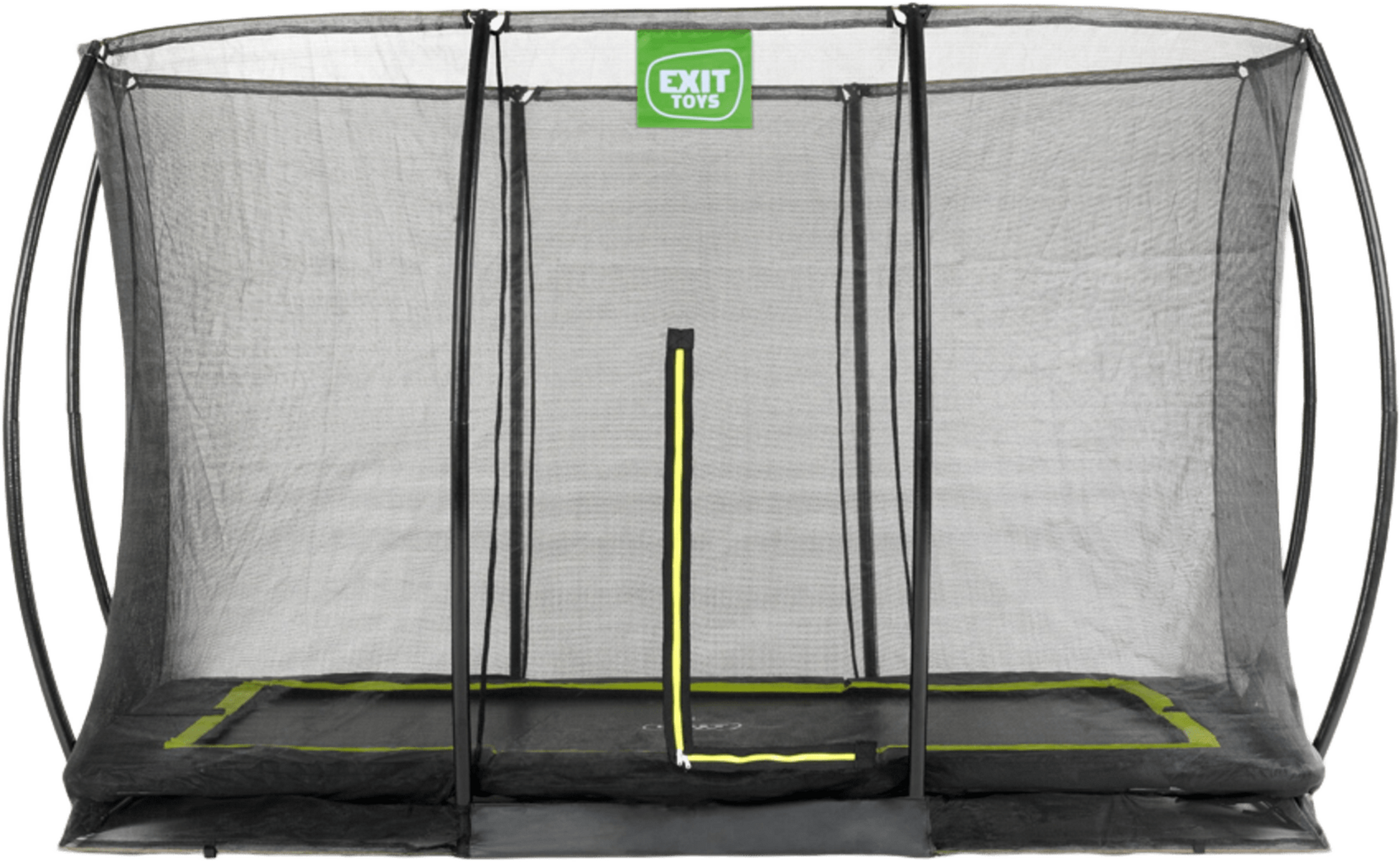 EXIT, Silhouette Nedgr&auml;vd Studsmatta 214x305cm Med Skyddsn&auml;t - Svart