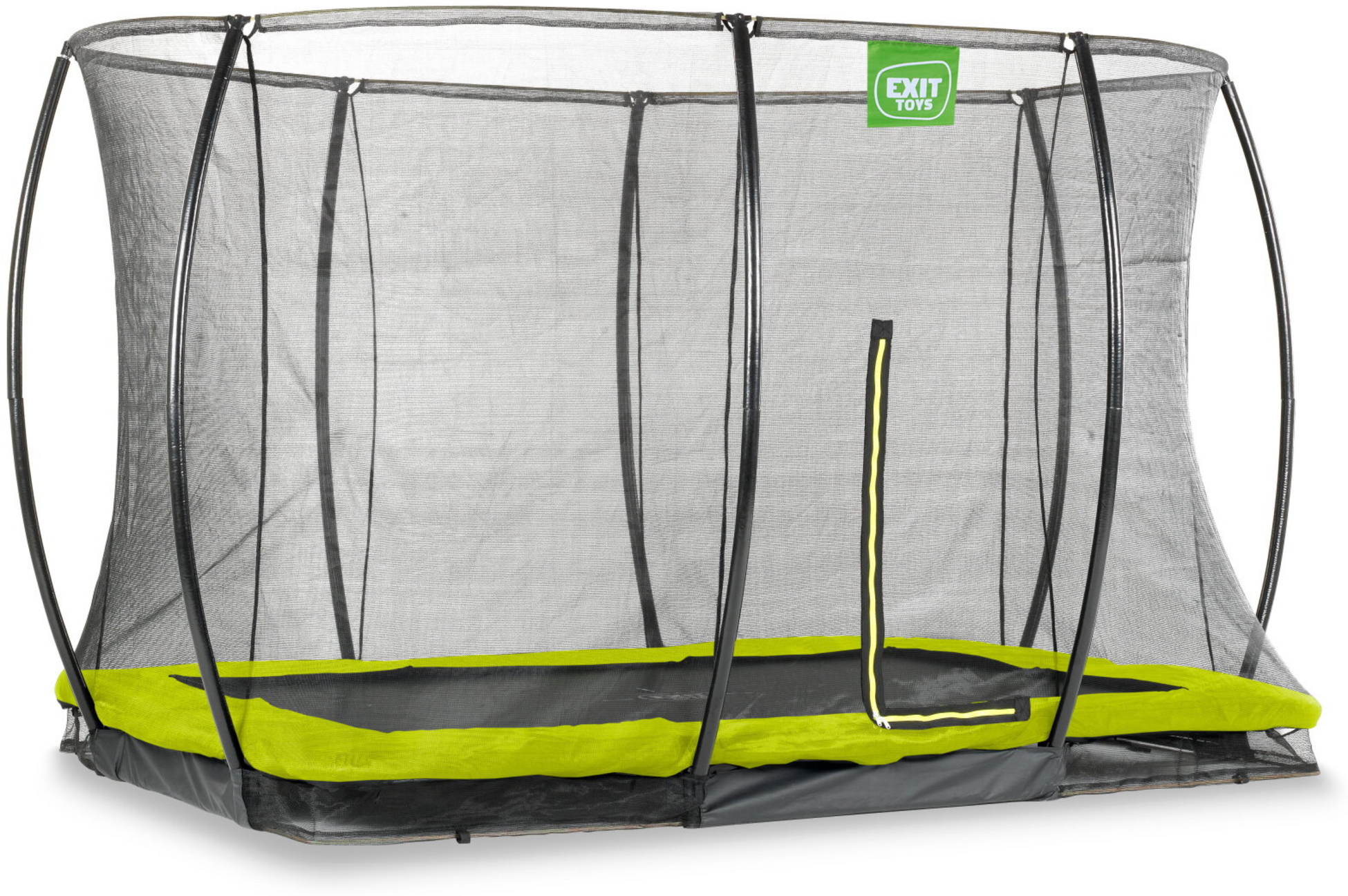 EXIT, Silhouette Nedgr&auml;vd Studsmatta 244x366cm Med Skyddsn&auml;t - Gr&ouml;n