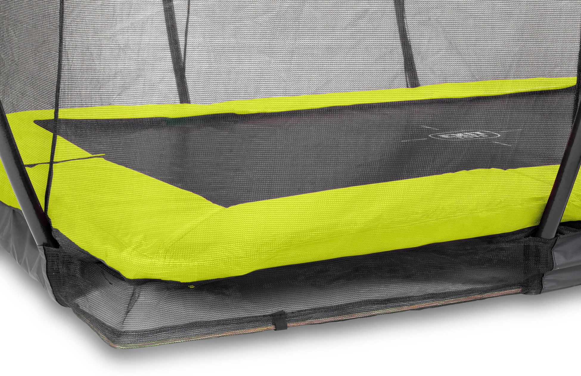 EXIT, Silhouette Nedgr&auml;vd Studsmatta 244x366cm Med Skyddsn&auml;t - Gr&ouml;n