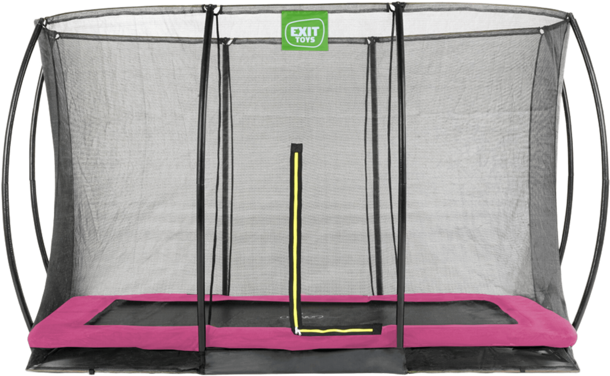 EXIT, Silhouette Nedgr&auml;vd Studsmatta 244x366cm Med Skyddsn&auml;t - Rosa