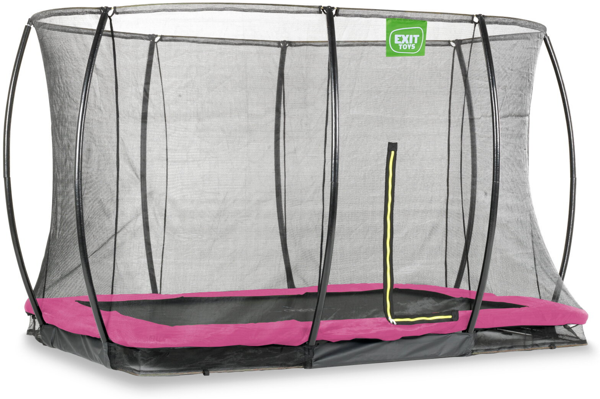 EXIT, Silhouette Nedgr&auml;vd Studsmatta 244x366cm Med Skyddsn&auml;t - Rosa