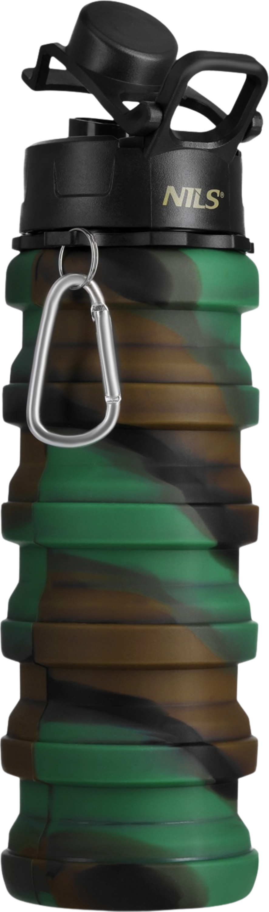 NORTHIX, Silicone Folding Water Bottle, 500ml, Green