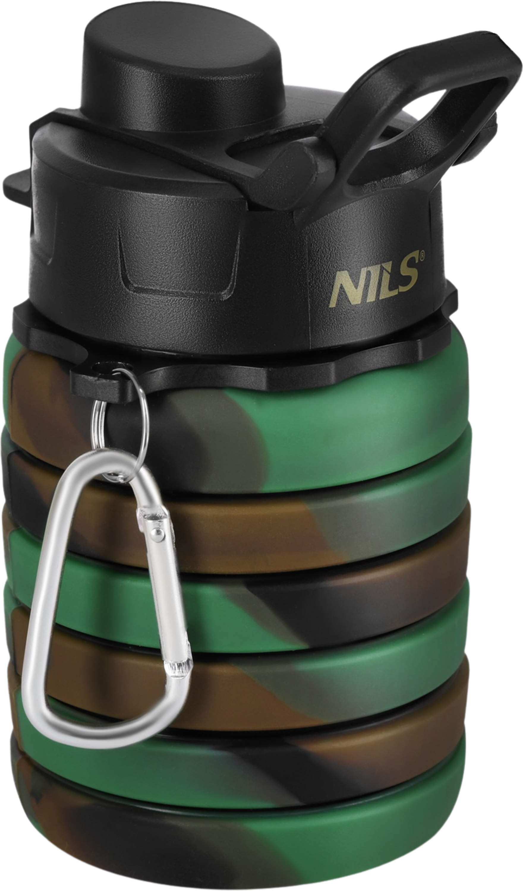 NORTHIX, Silicone Folding Water Bottle, 500ml, Green