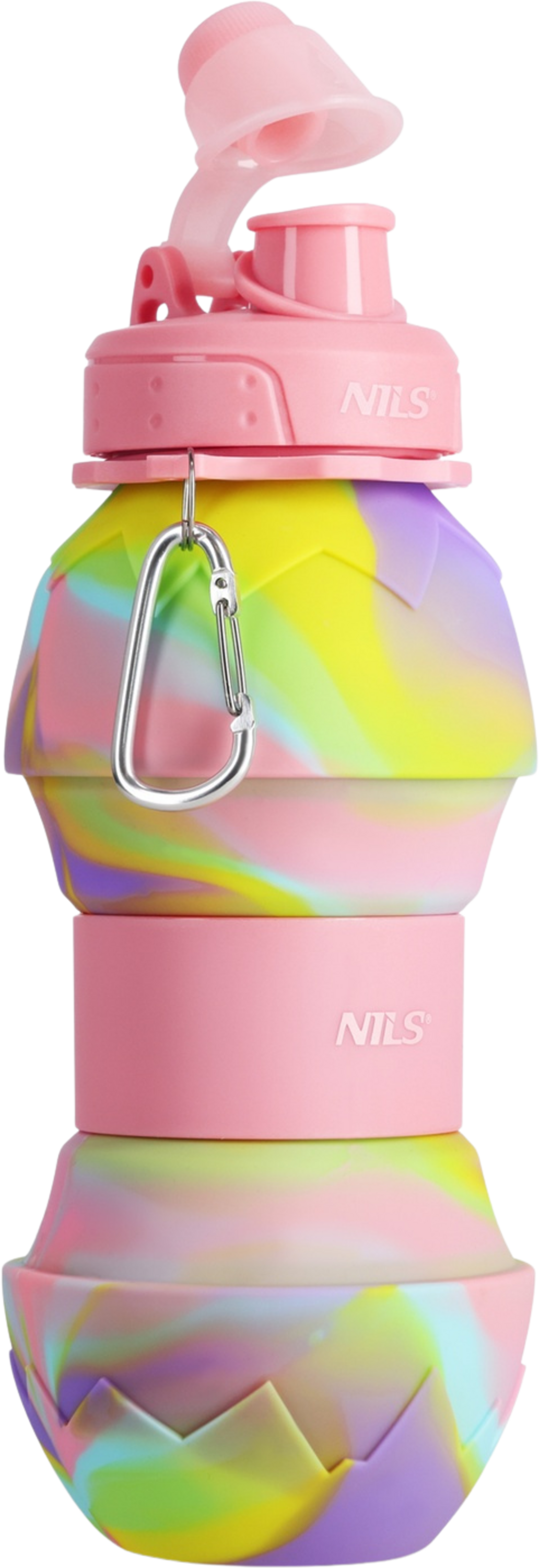 NORTHIX, Silicone Folding Water Bottle, 700ml, Pink