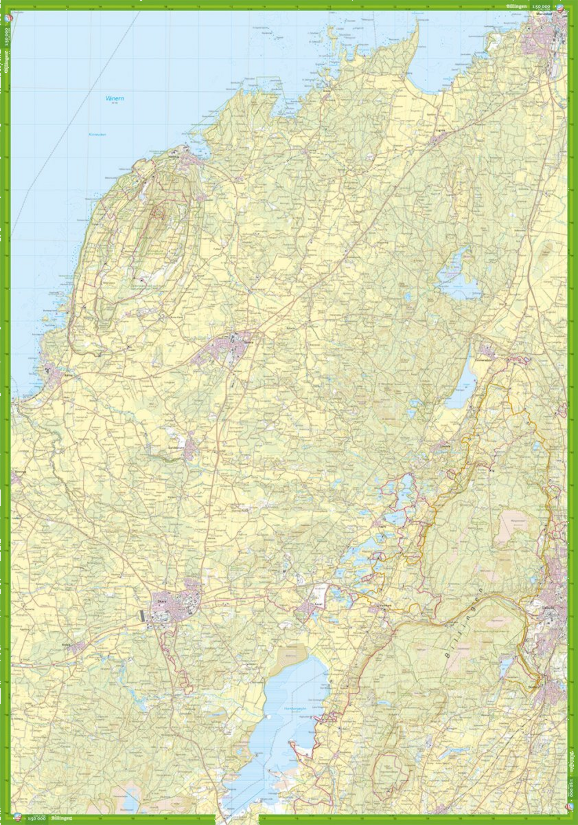 CALAZO, Skövde, Billingen  Kinnekulle 1:50.000