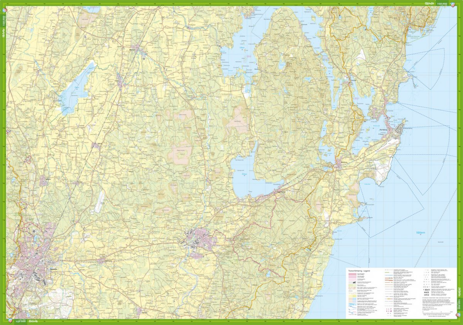 CALAZO, Skövde, Billingen  Kinnekulle 1:50.000
