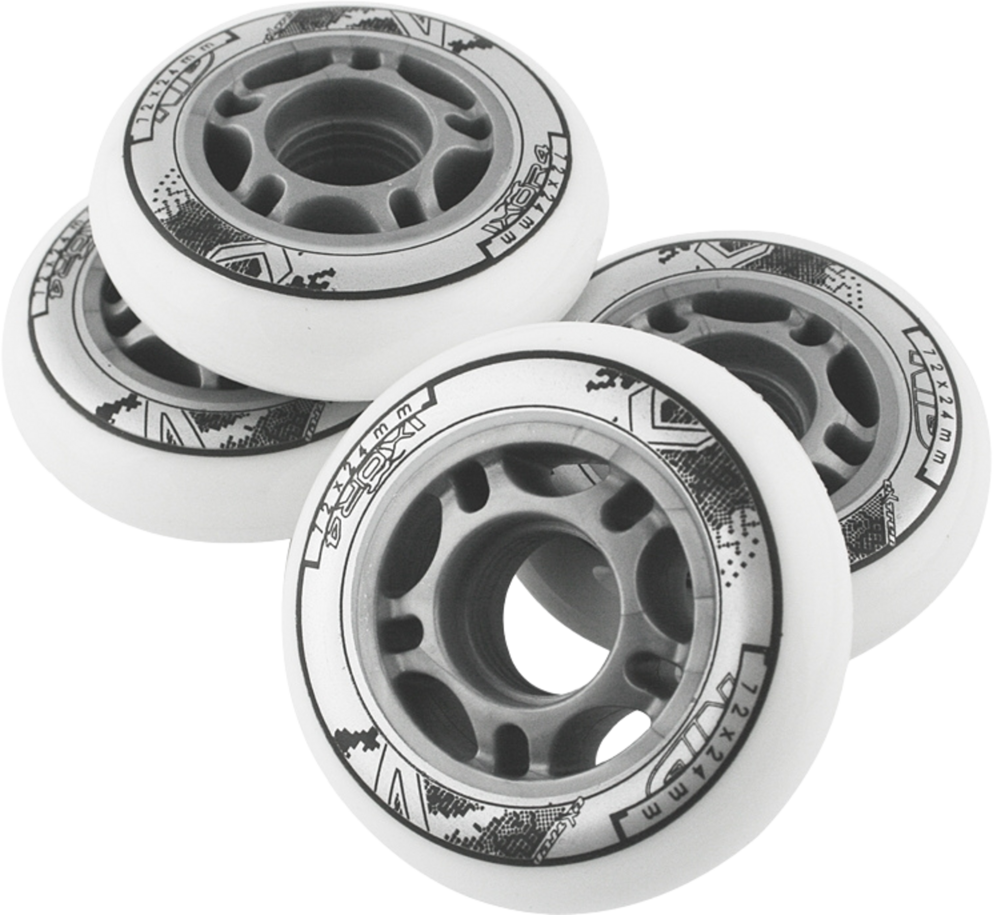 NORTHIX, Skateboard Wheels 72x24mm 82a White (set Of 4)
