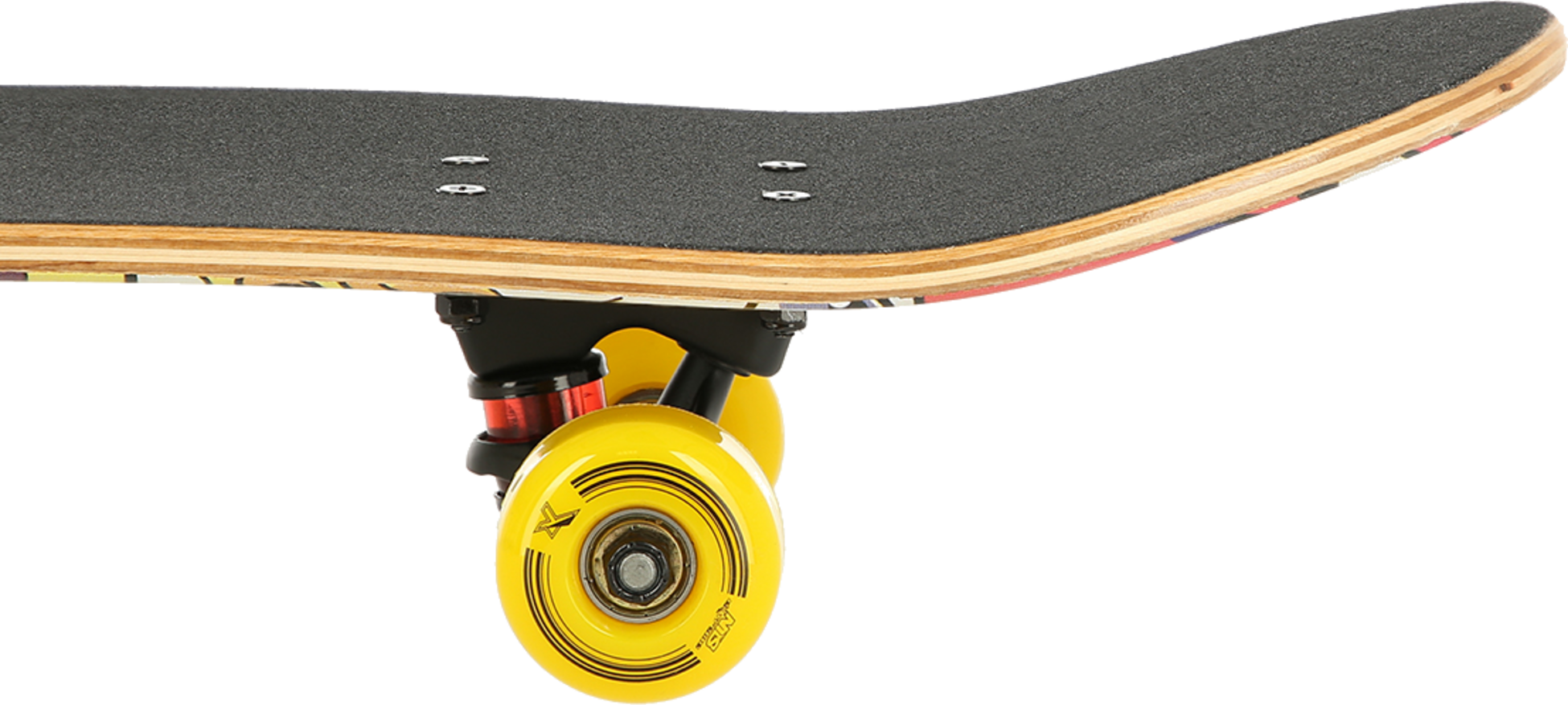 NORTHIX, Skateboard With Colorful Worms Design, Single Deck