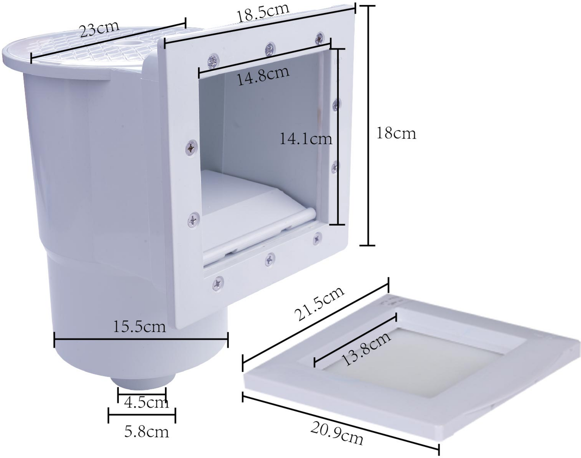 AZURO, Skimmer Azuro De Luxe (inlet Included)