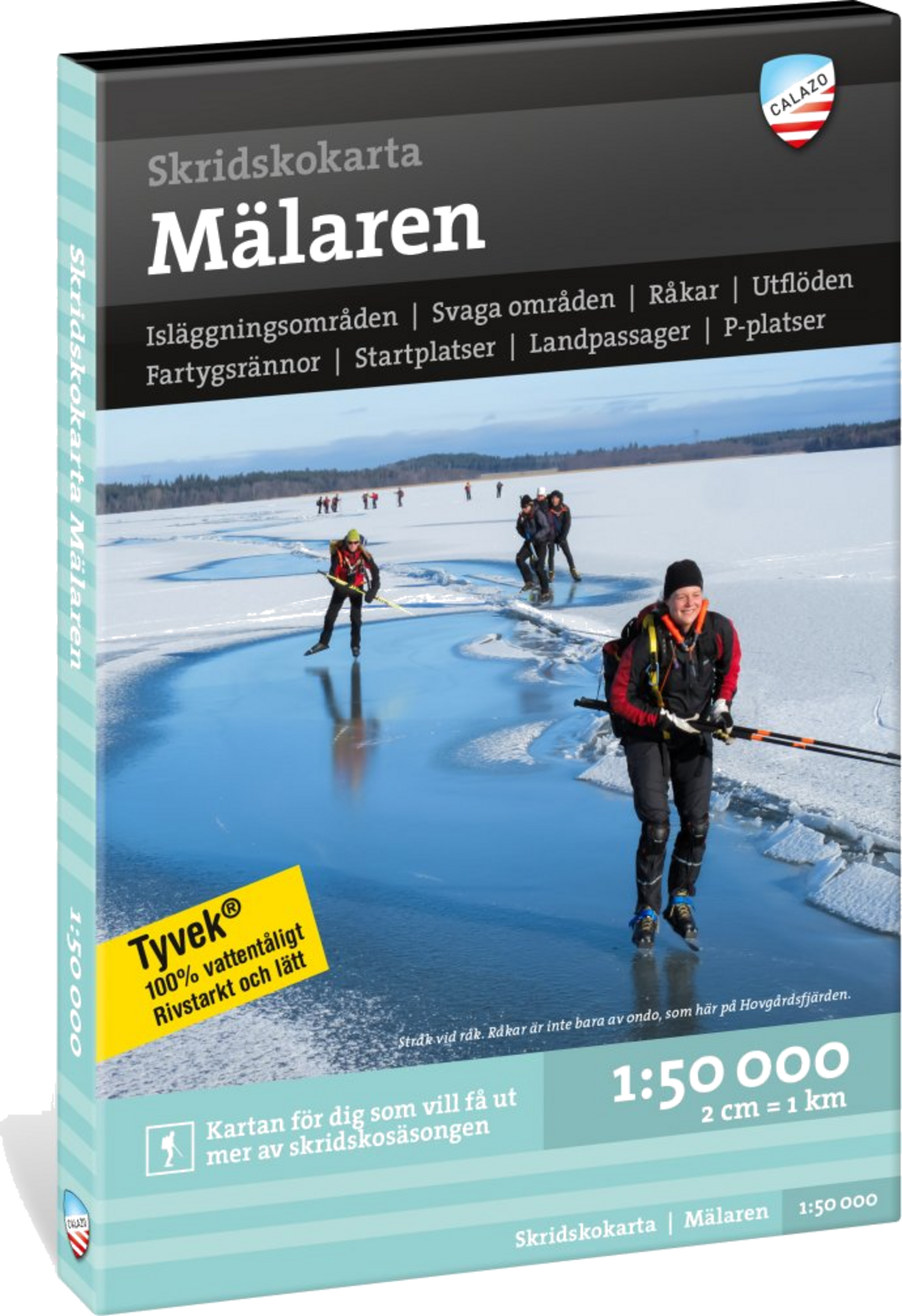 CALAZO, Skridskokarta M&auml;laren 1:50.000