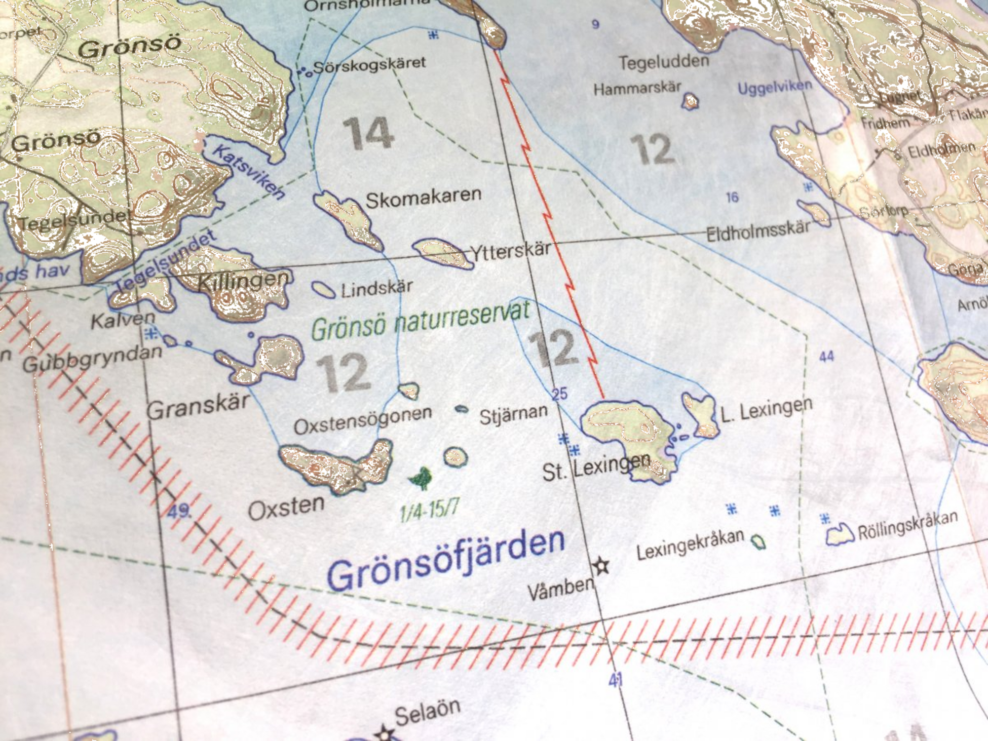 CALAZO, Skridskokarta M&auml;laren 1:50.000