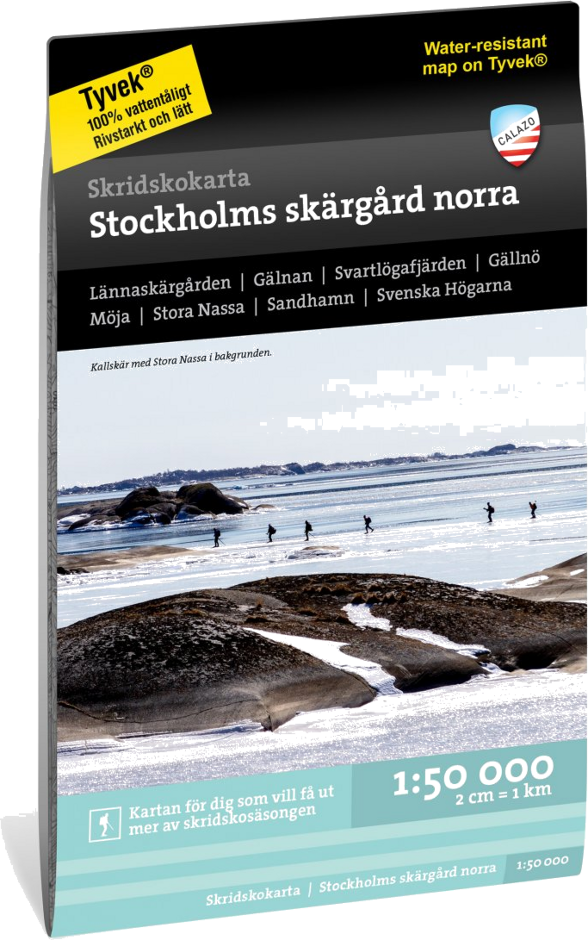 CALAZO, Skridskokarta Stockholms Skärgård - Norra 1:50.000