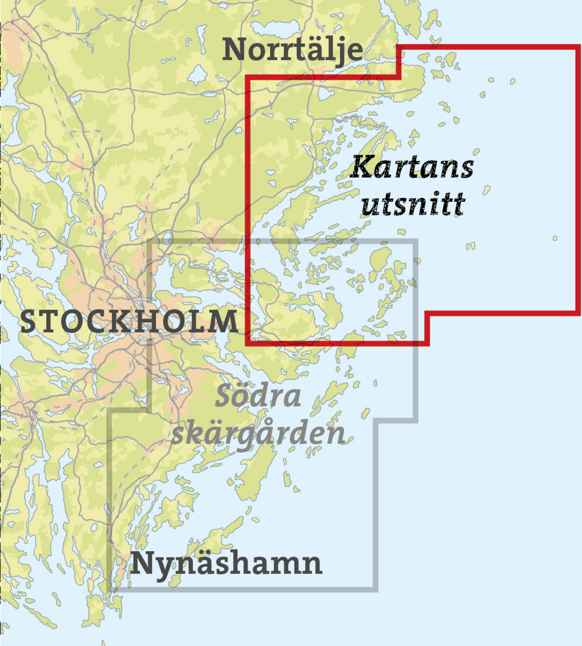 CALAZO, Skridskokarta Stockholms Skärgård - Norra 1:50.000