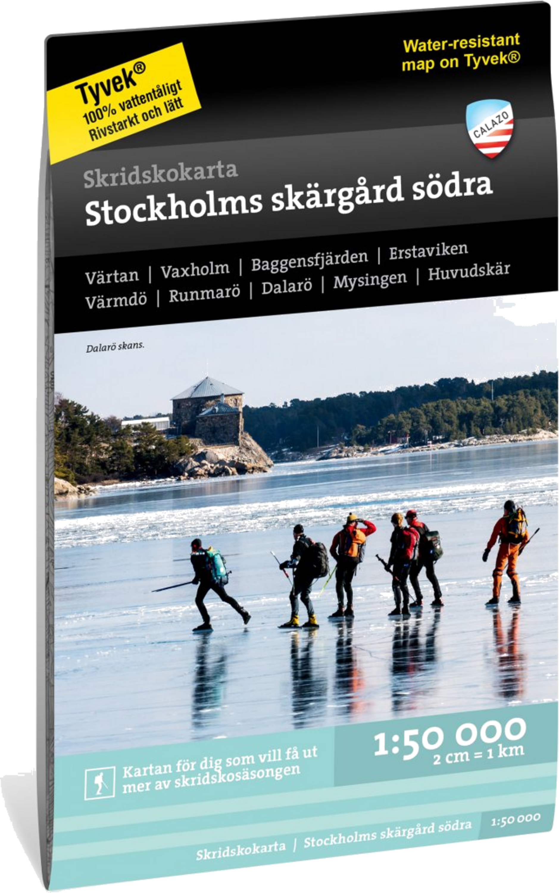 CALAZO, Skridskokarta Stockholms Skärgård - Södra 1:50.000